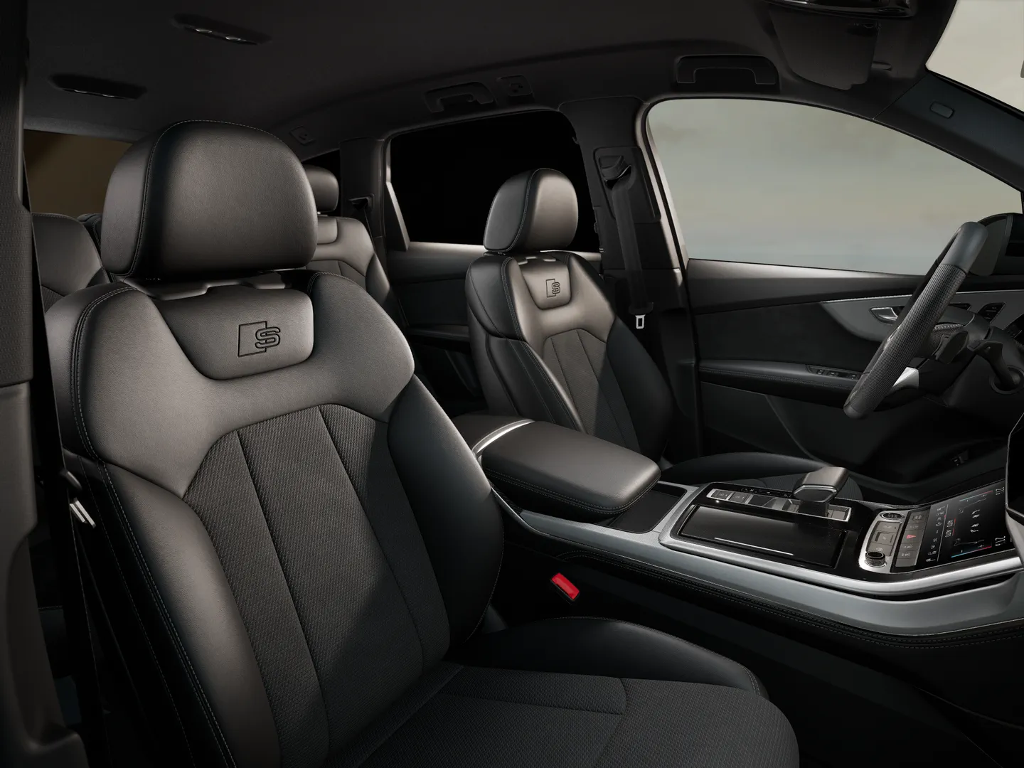 Zdjęcie&nbsp;Audi Q7 SUV TFSI e&nbsp;S line TFSI e quattro 290 kW tiptronic&nbsp;– Ujęcie: przednie fotele