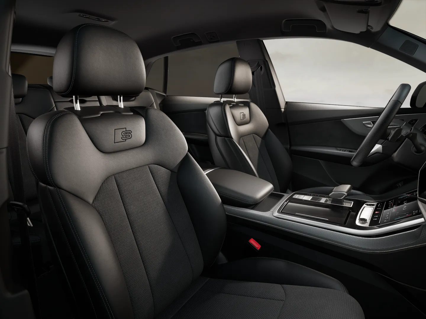 Zdjęcie&nbsp;Audi Q8 SUV TFSI e&nbsp;TFSI e quattro 360 kW tiptronic&nbsp;– Ujęcie: przednie fotele