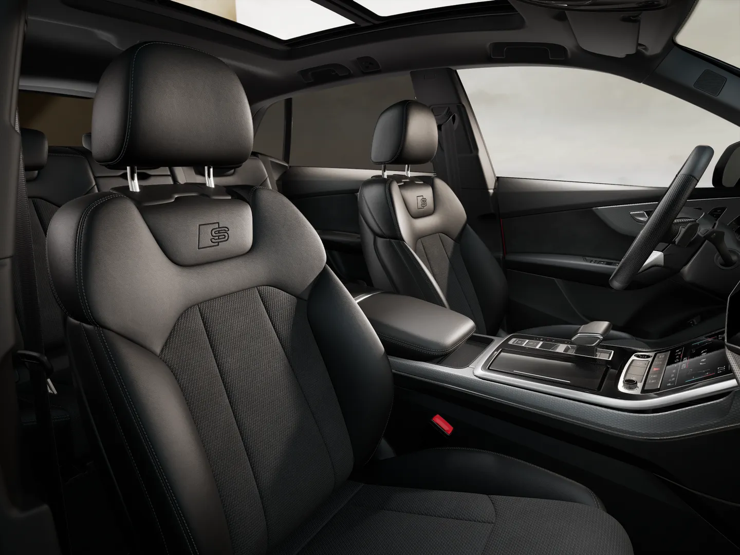 Zdjęcie&nbsp;Audi Q8 SUV TFSI e&nbsp;TFSI e quattro 360 kW tiptronic&nbsp;– Ujęcie: przednie fotele