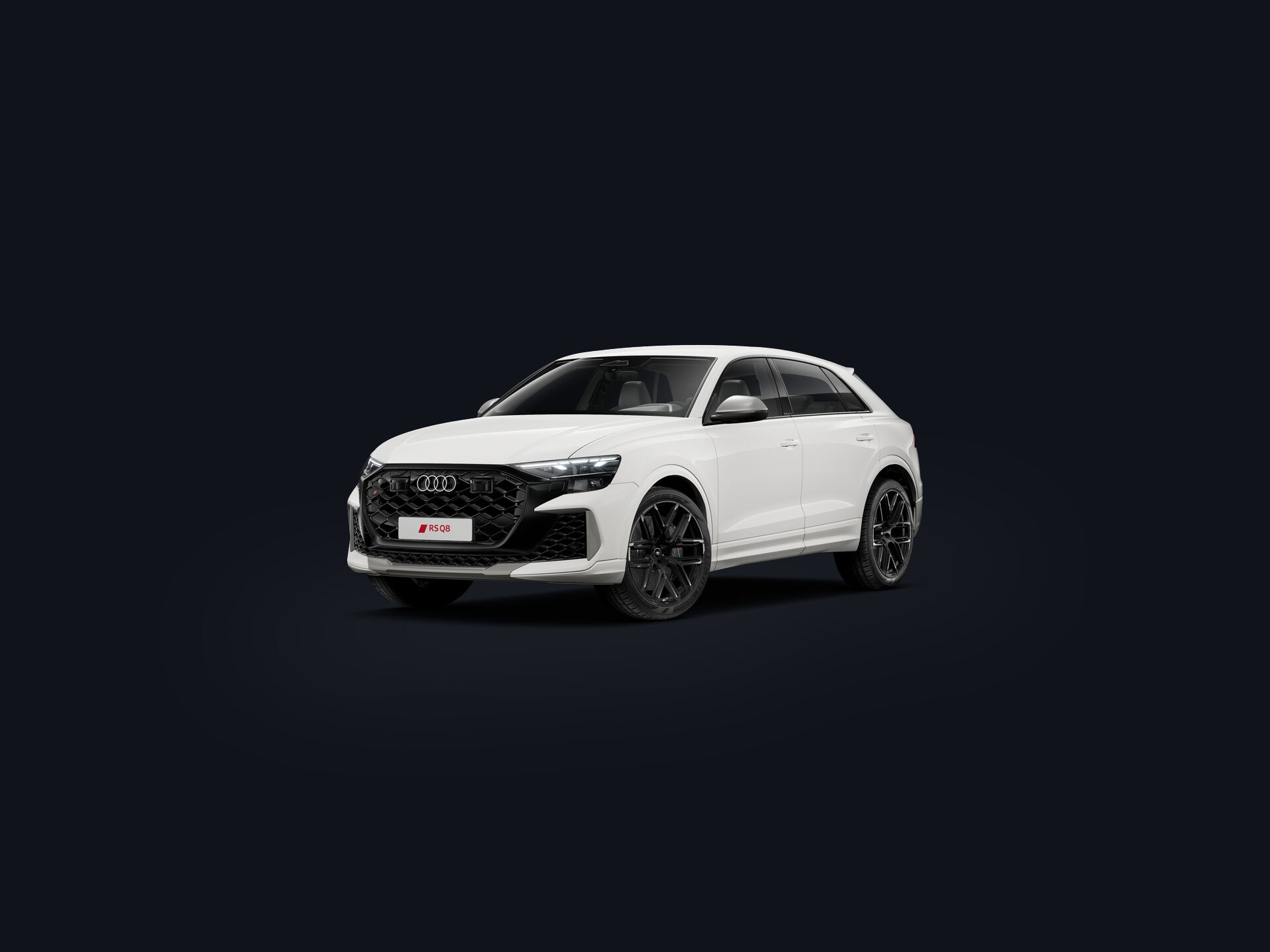 RS Q8 SUV performance 3/4 front