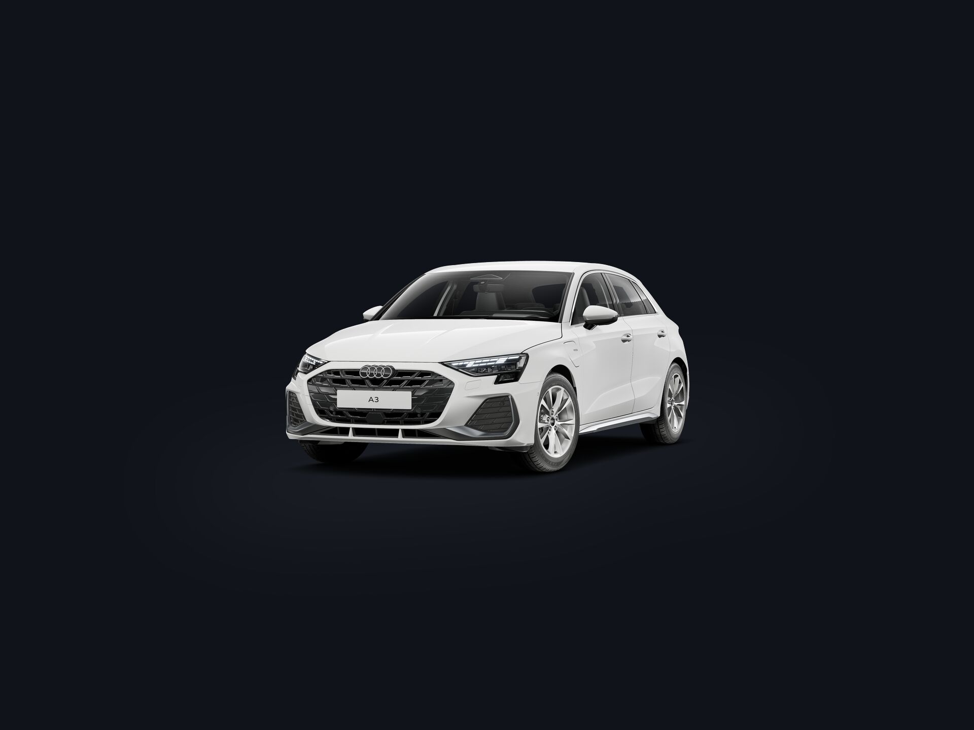 De vernieuwde  A3 Sportback e-hybrid 3/4 front