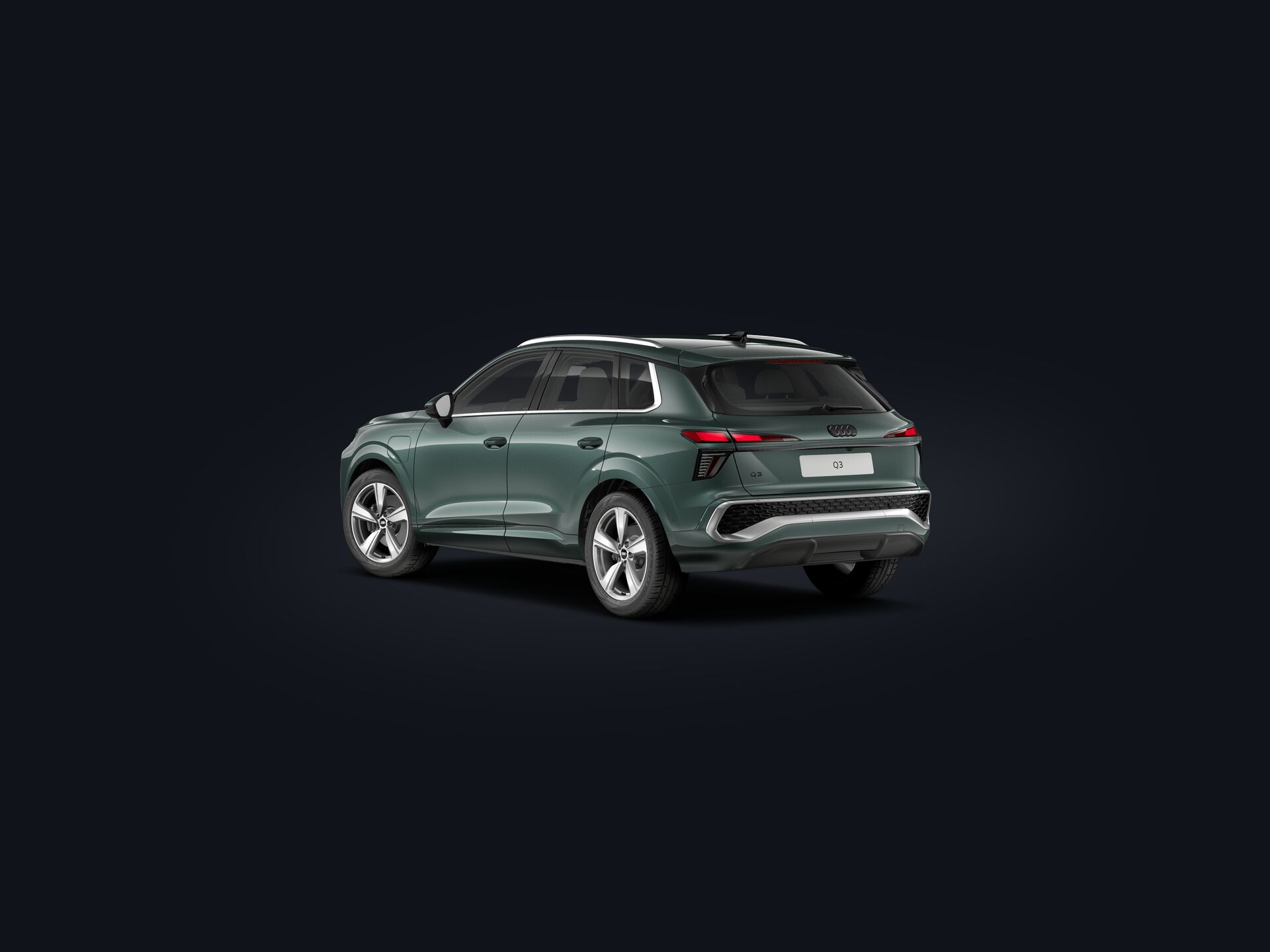 Nieuwe Q3 e-hybrid 3/4 rear