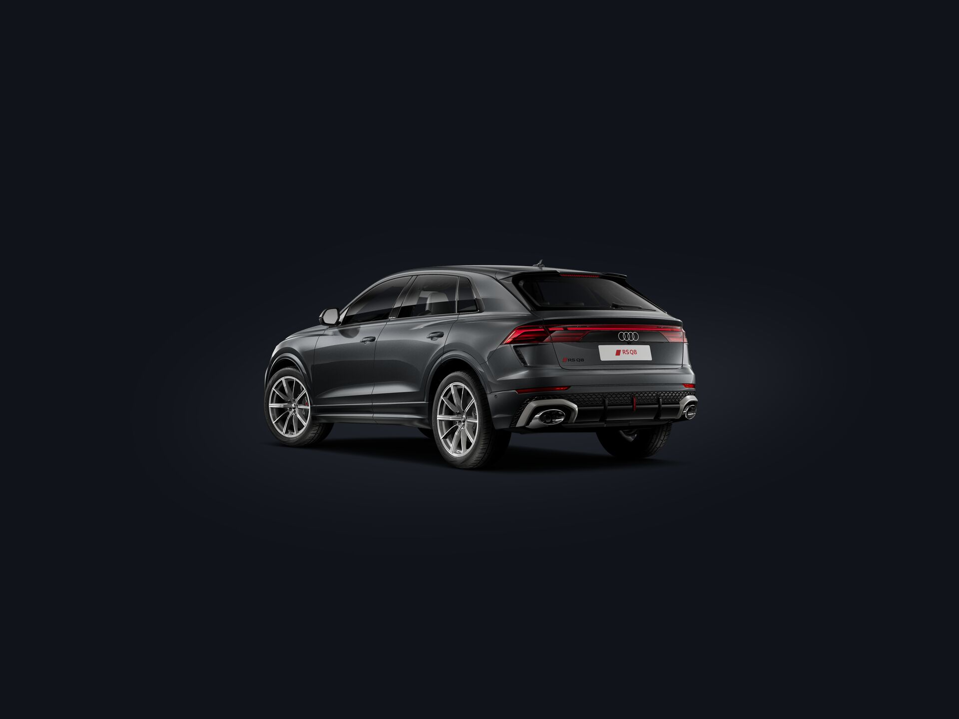 RS Q8 SUV performance 3/4 rear