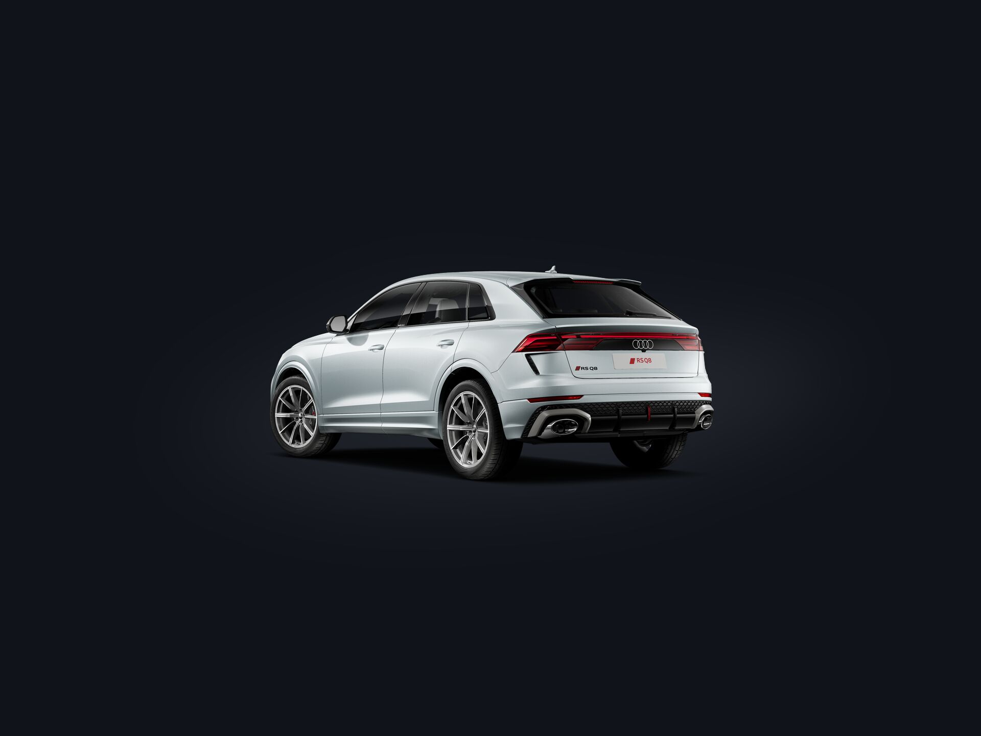 RS Q8 SUV performance 3/4 rear