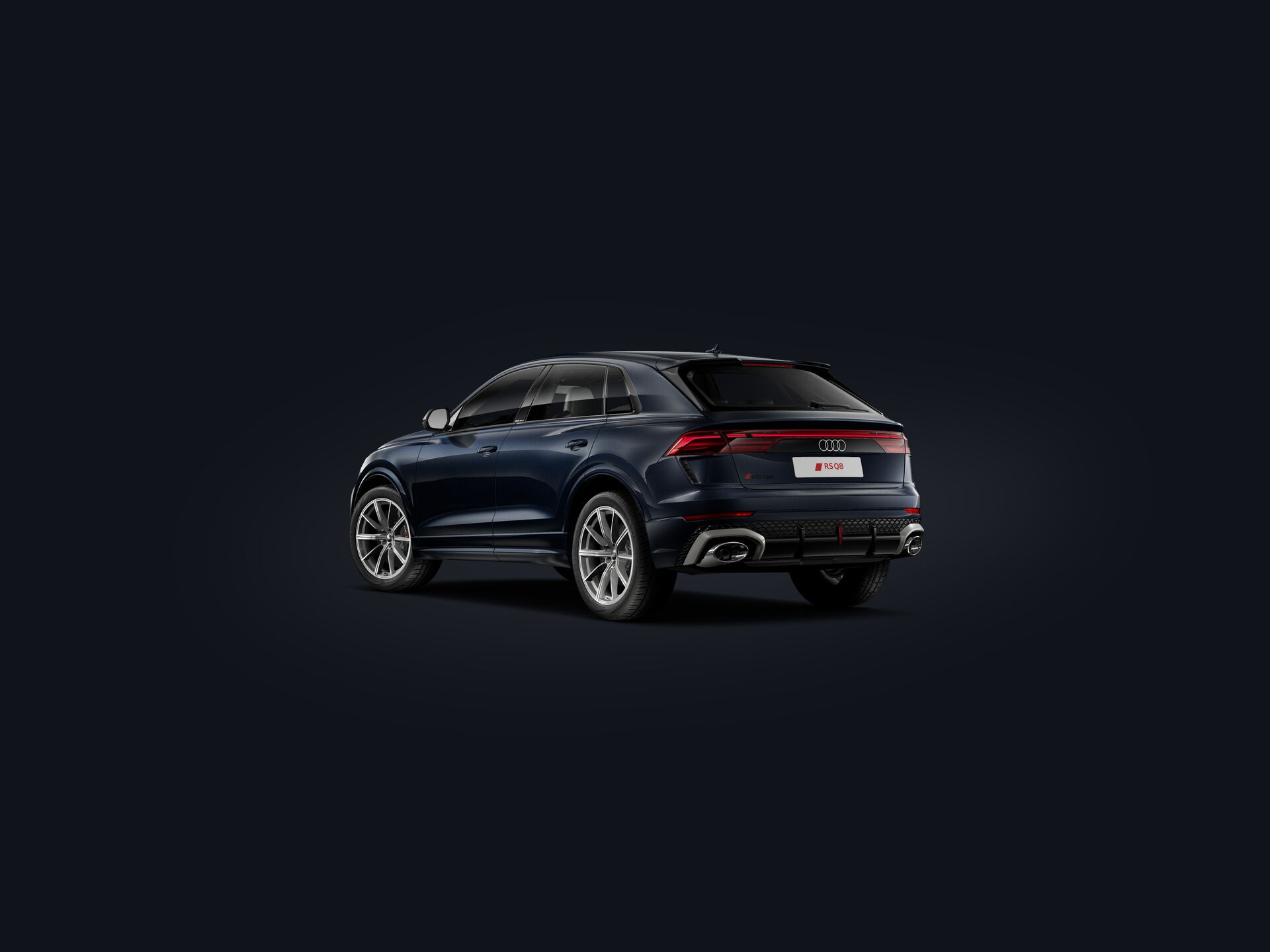 RS Q8 SUV performance 3/4 rear