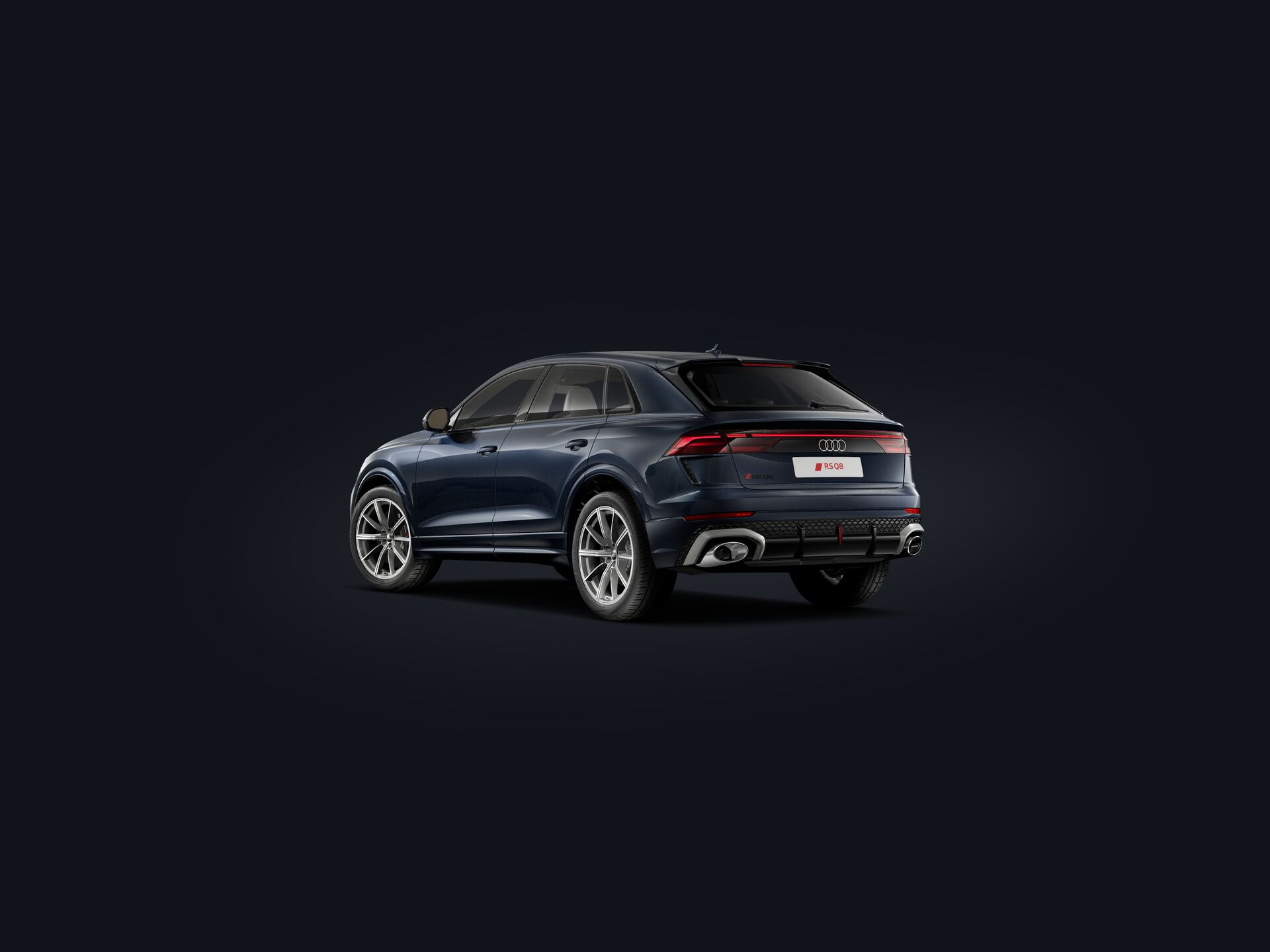 RS Q8 SUV performance 3/4 rear