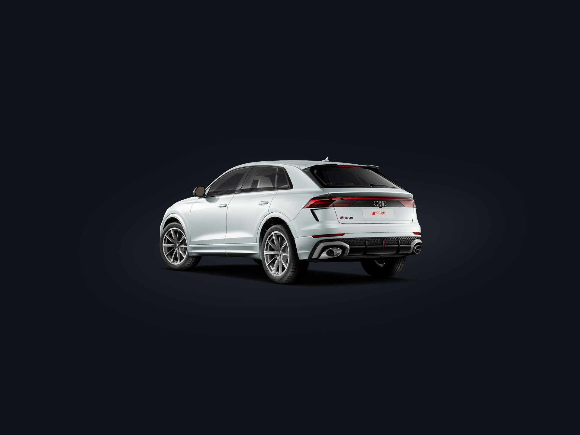 RS Q8 SUV performance 3/4 rear