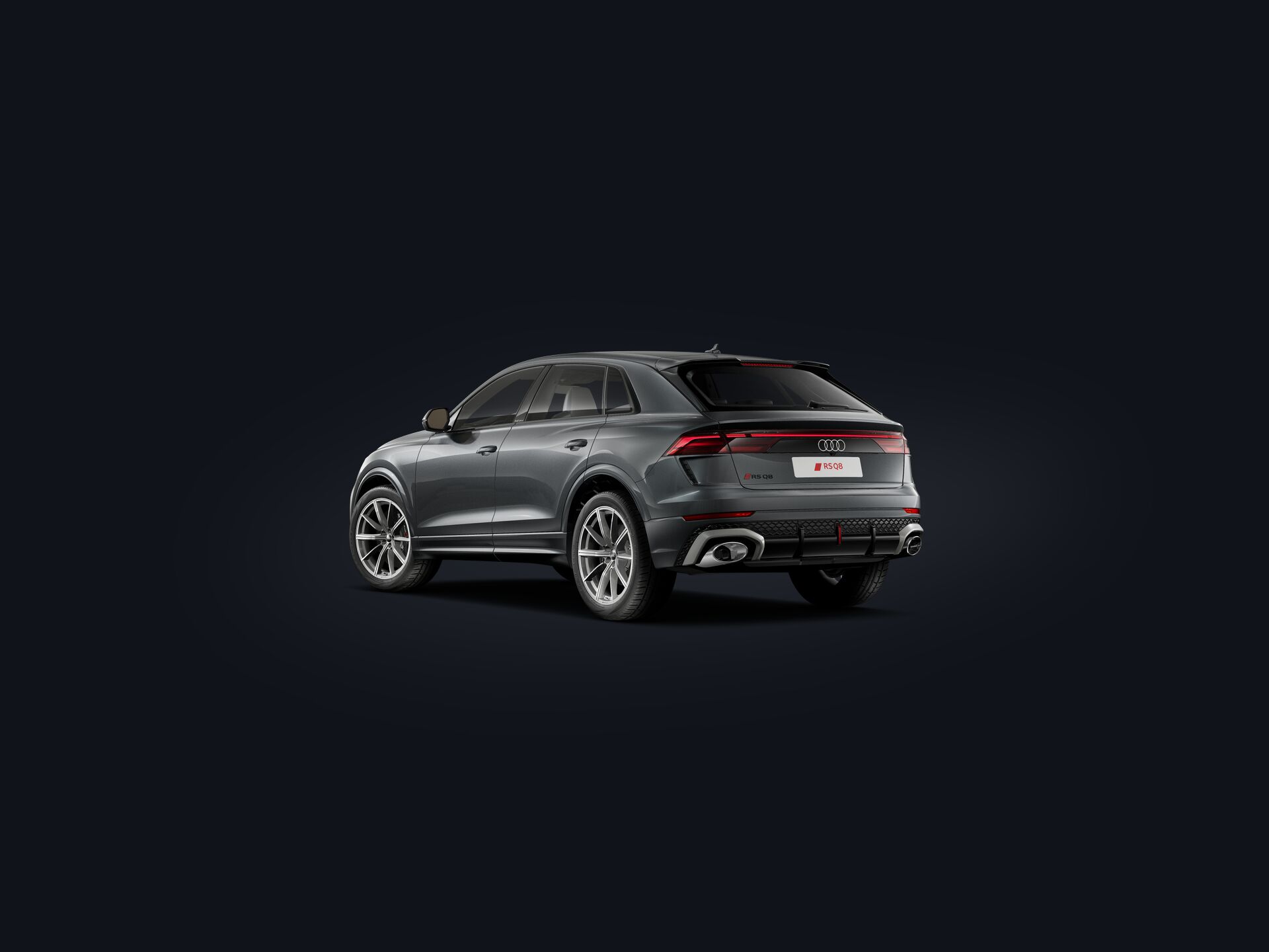 RS Q8 SUV performance 3/4 rear