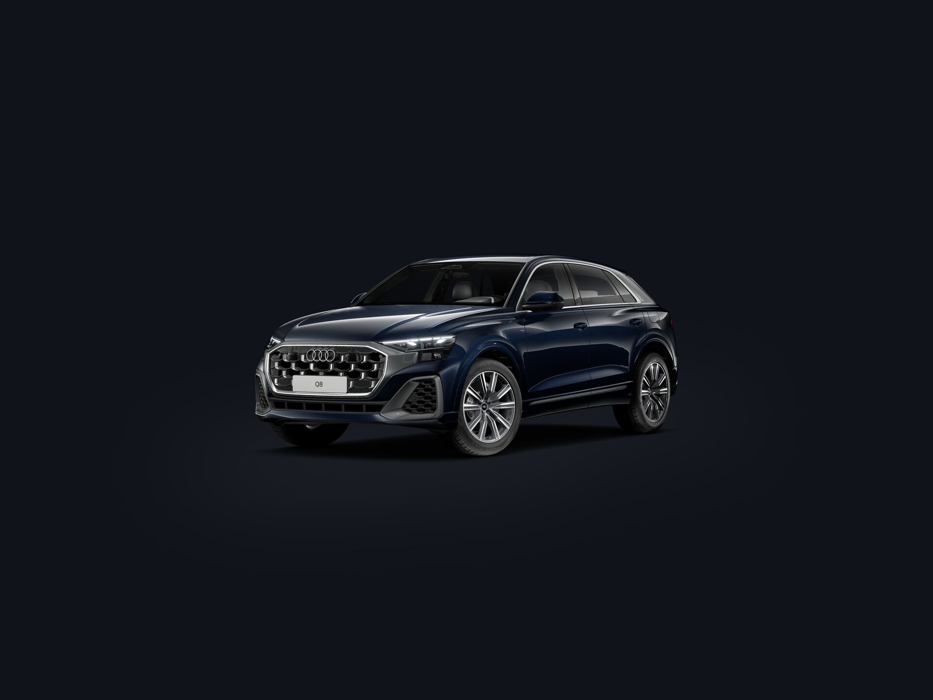 Q8 e-hybrid 3/4 front