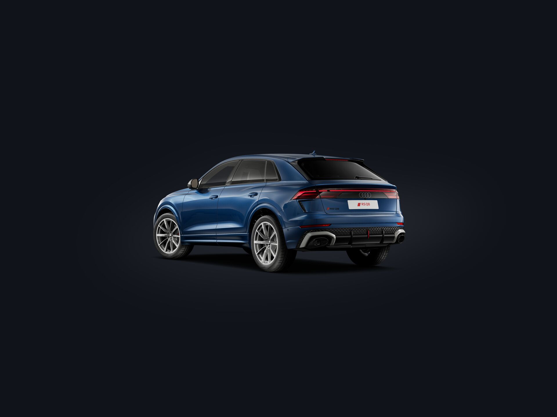 RS Q8 SUV performance 3/4 rear