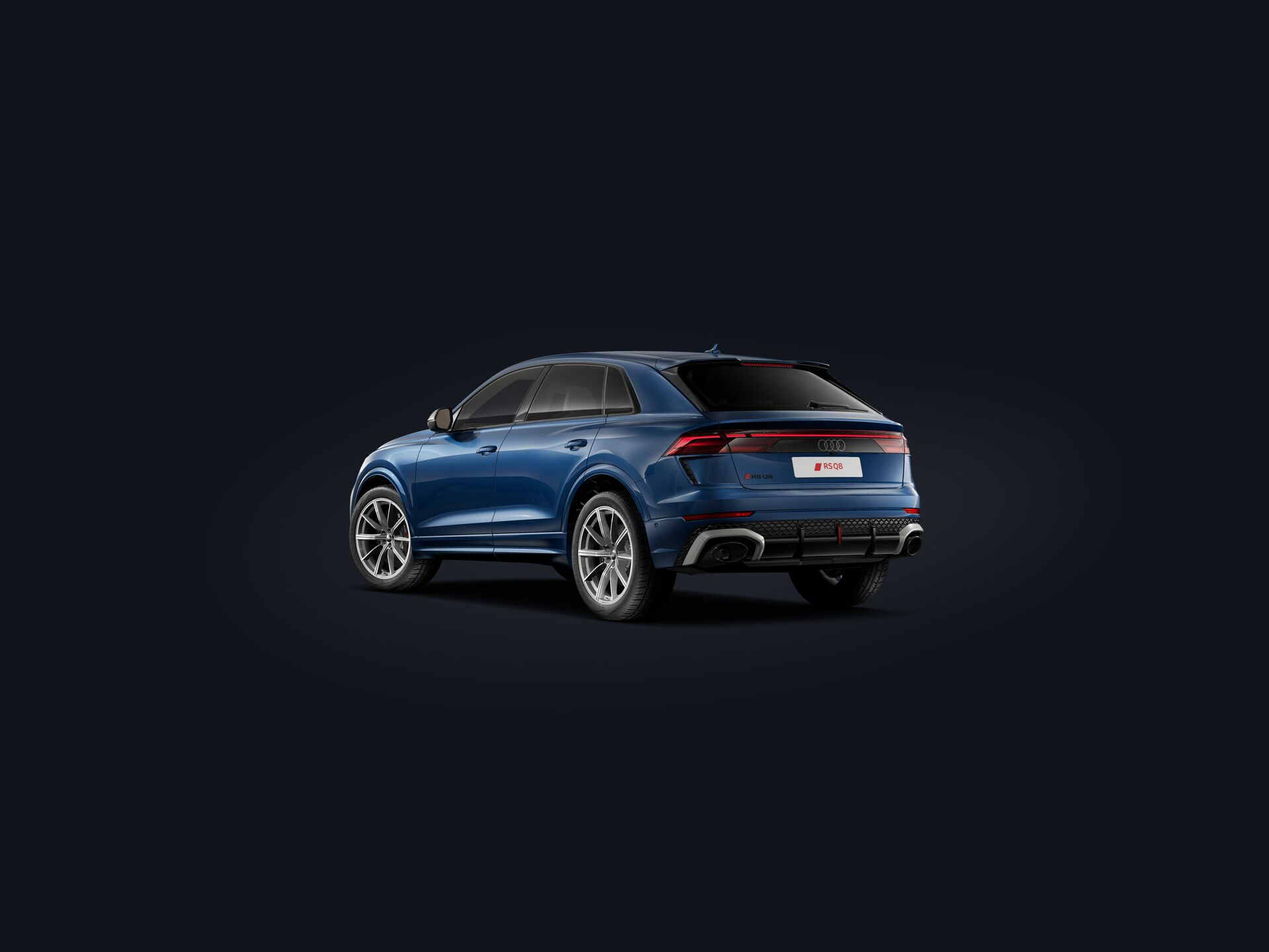 RS Q8 SUV performance 3/4 rear