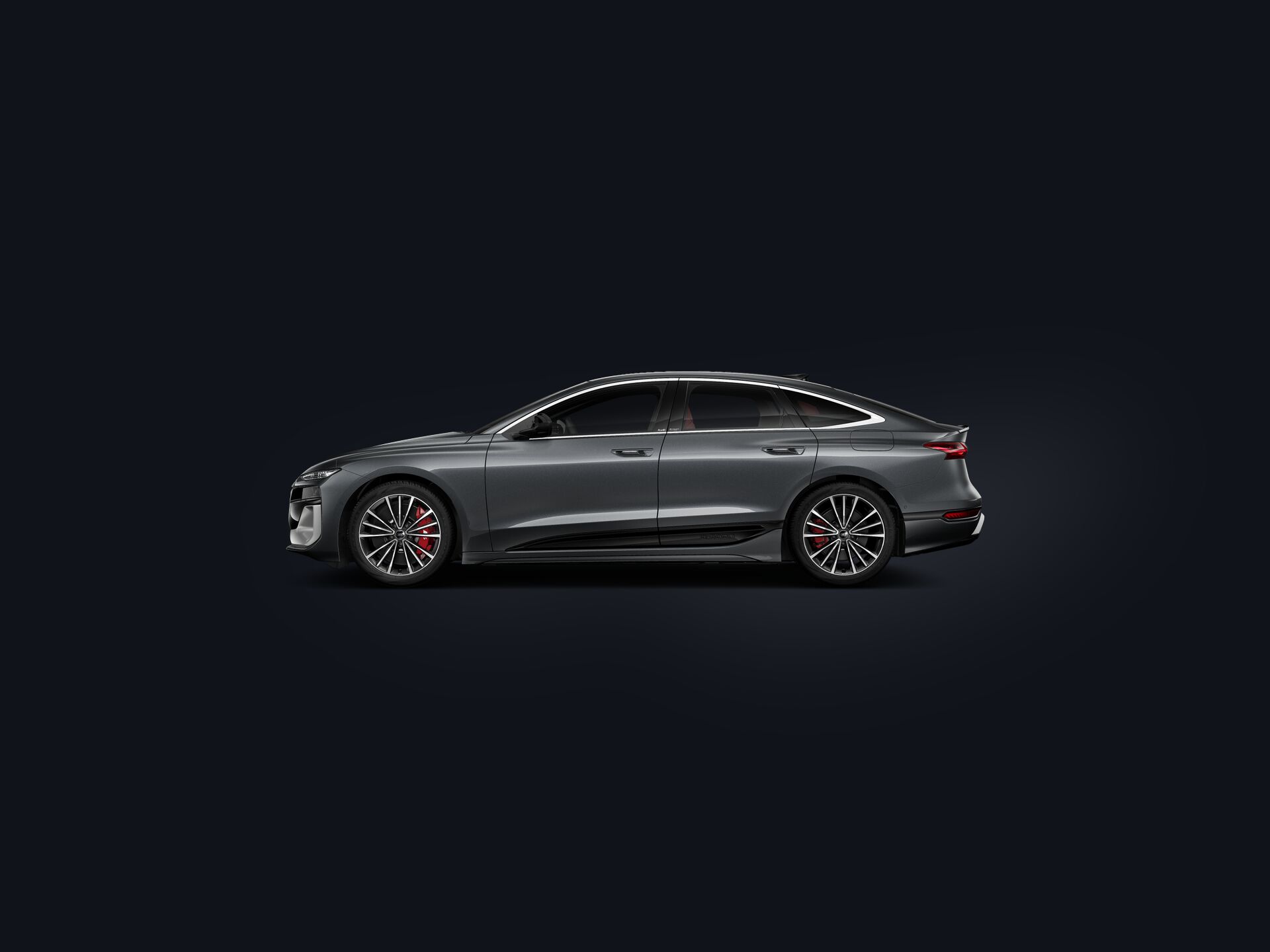 S6 Sportback e-tron side