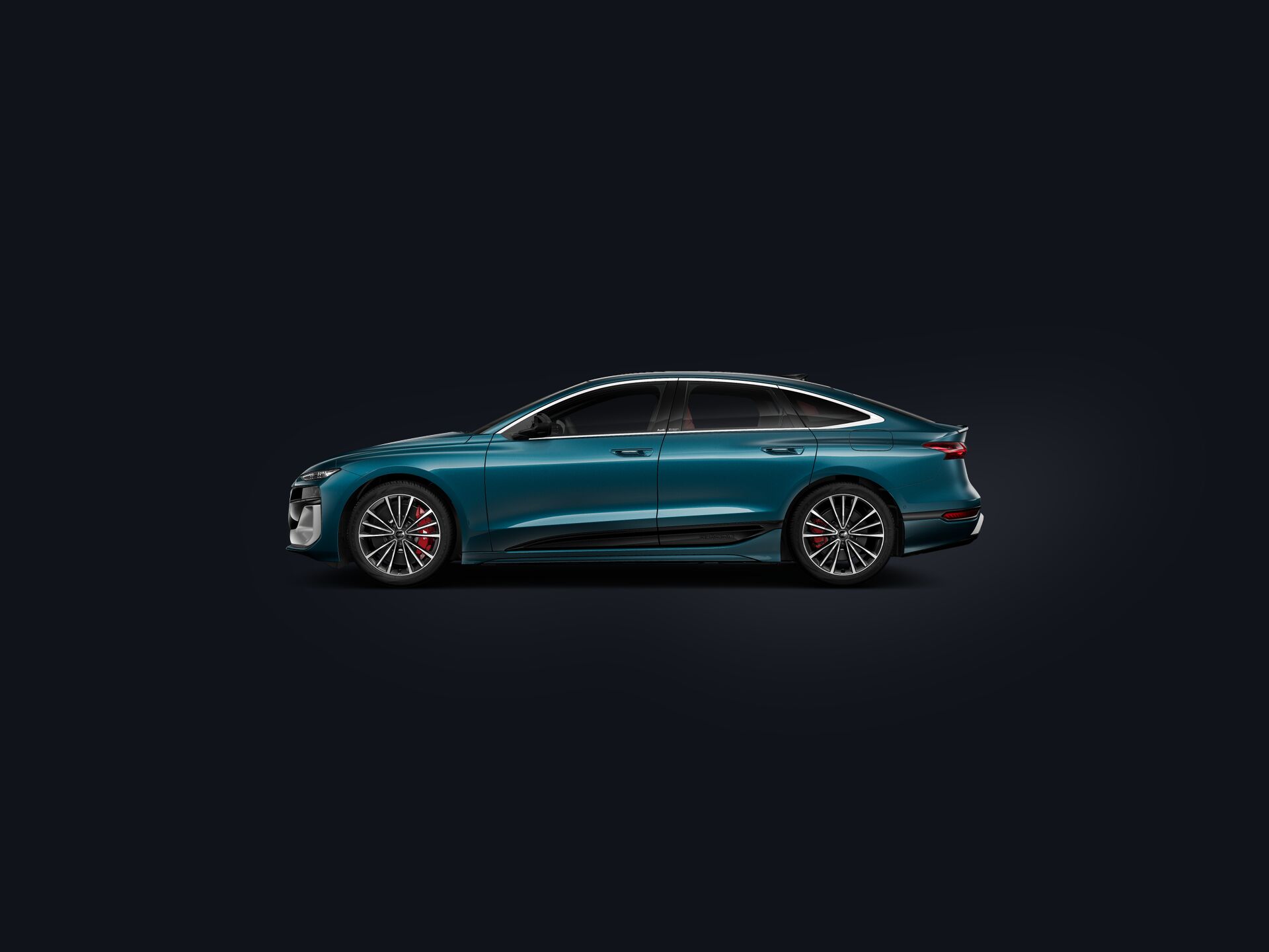 S6 Sportback e-tron side