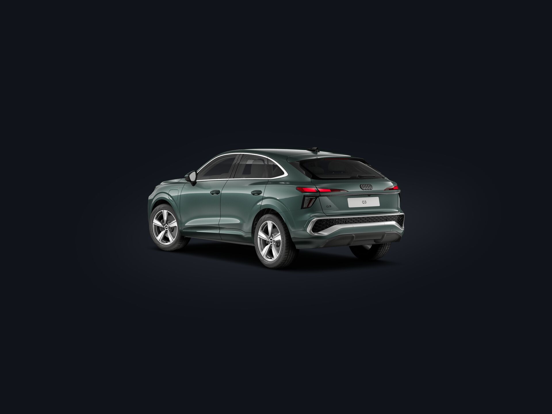 Nieuwe Q3 Sportback e-hybrid 3/4 rear