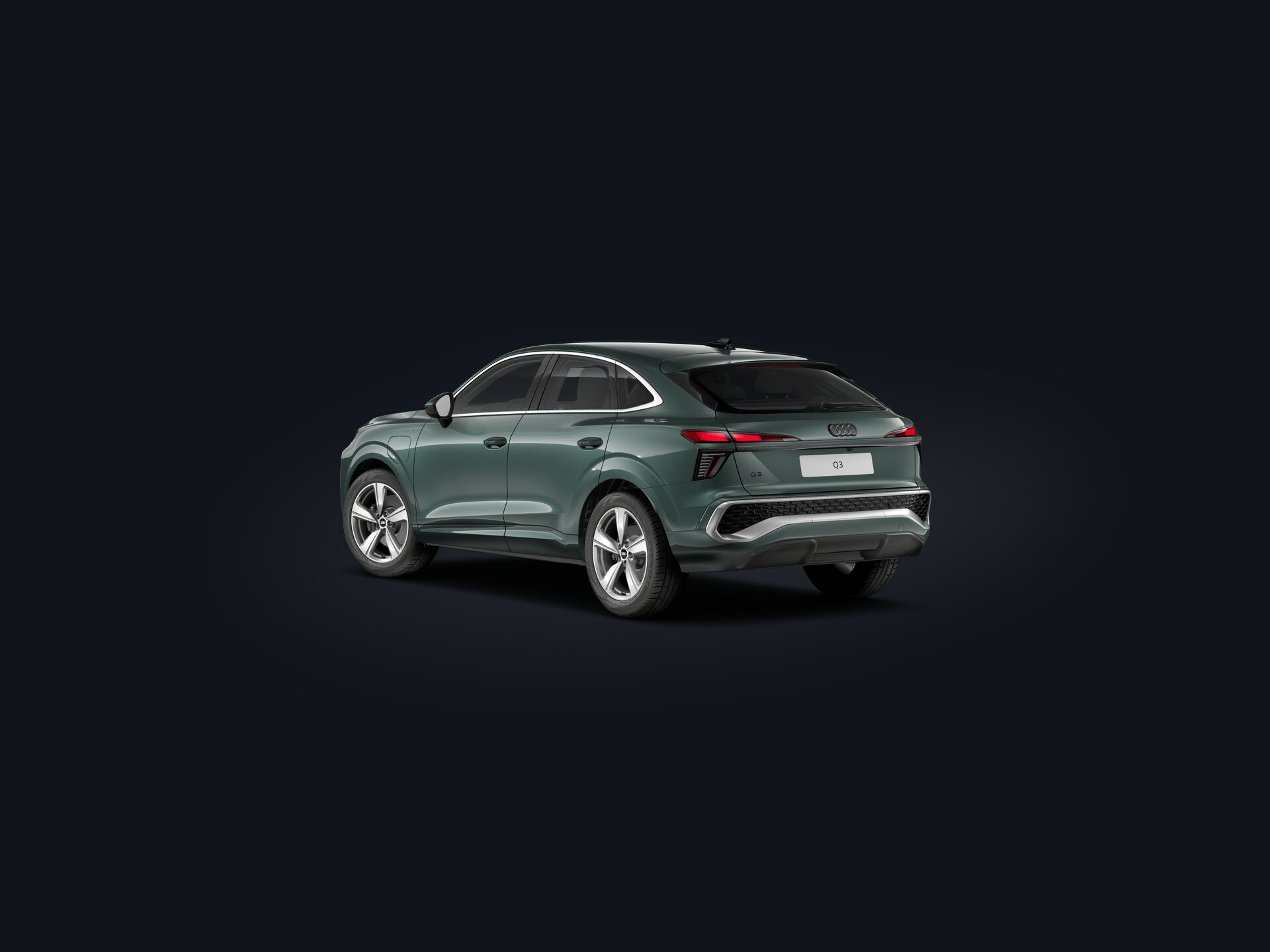 Nieuwe Q3 Sportback e-hybrid 3/4 rear