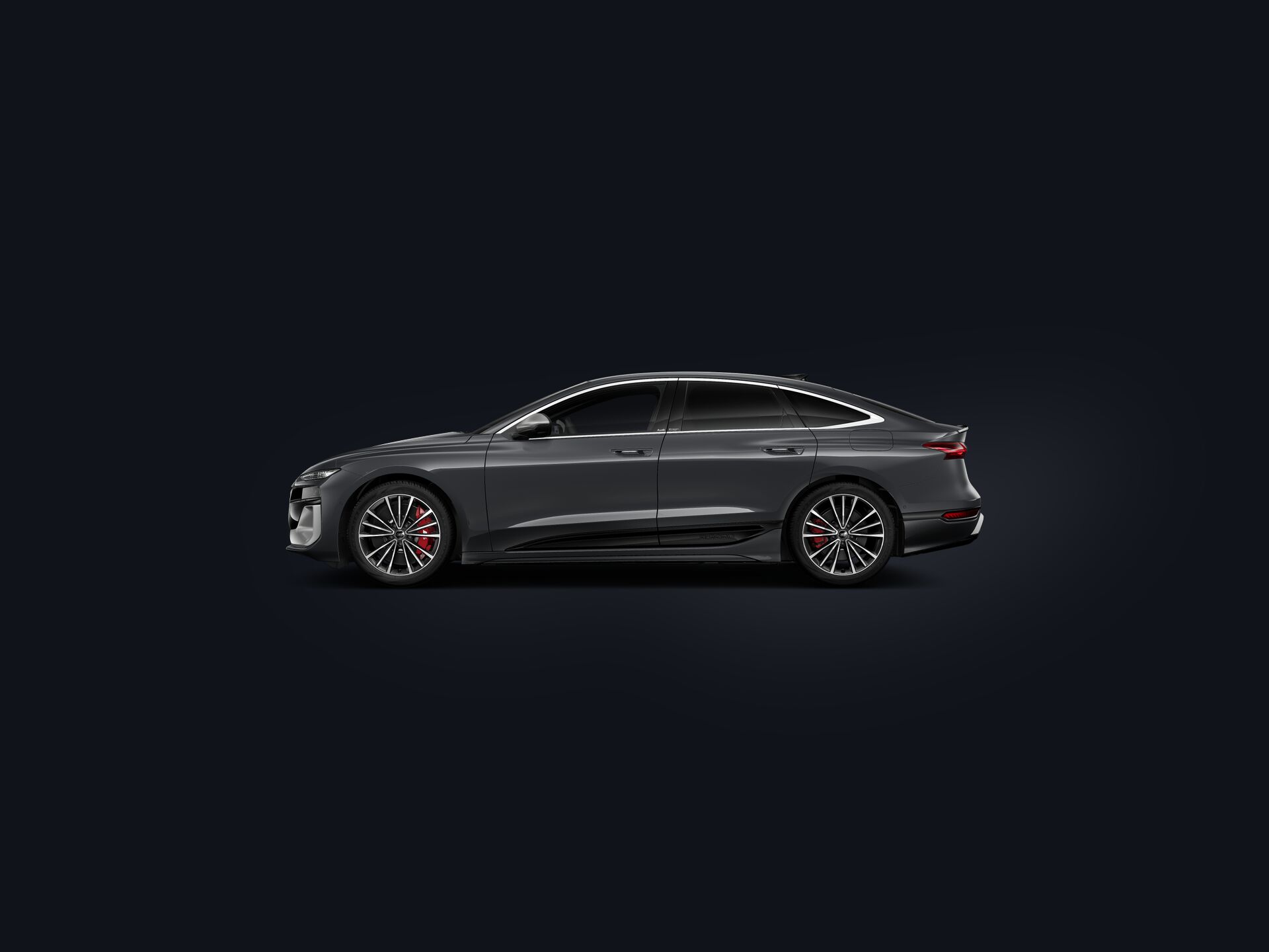 S6 Sportback e-tron side