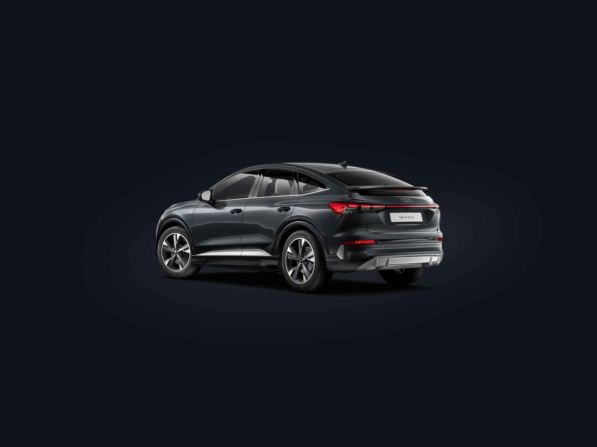 De nieuwe Q4 Sportback e-tron 3/4 rear
