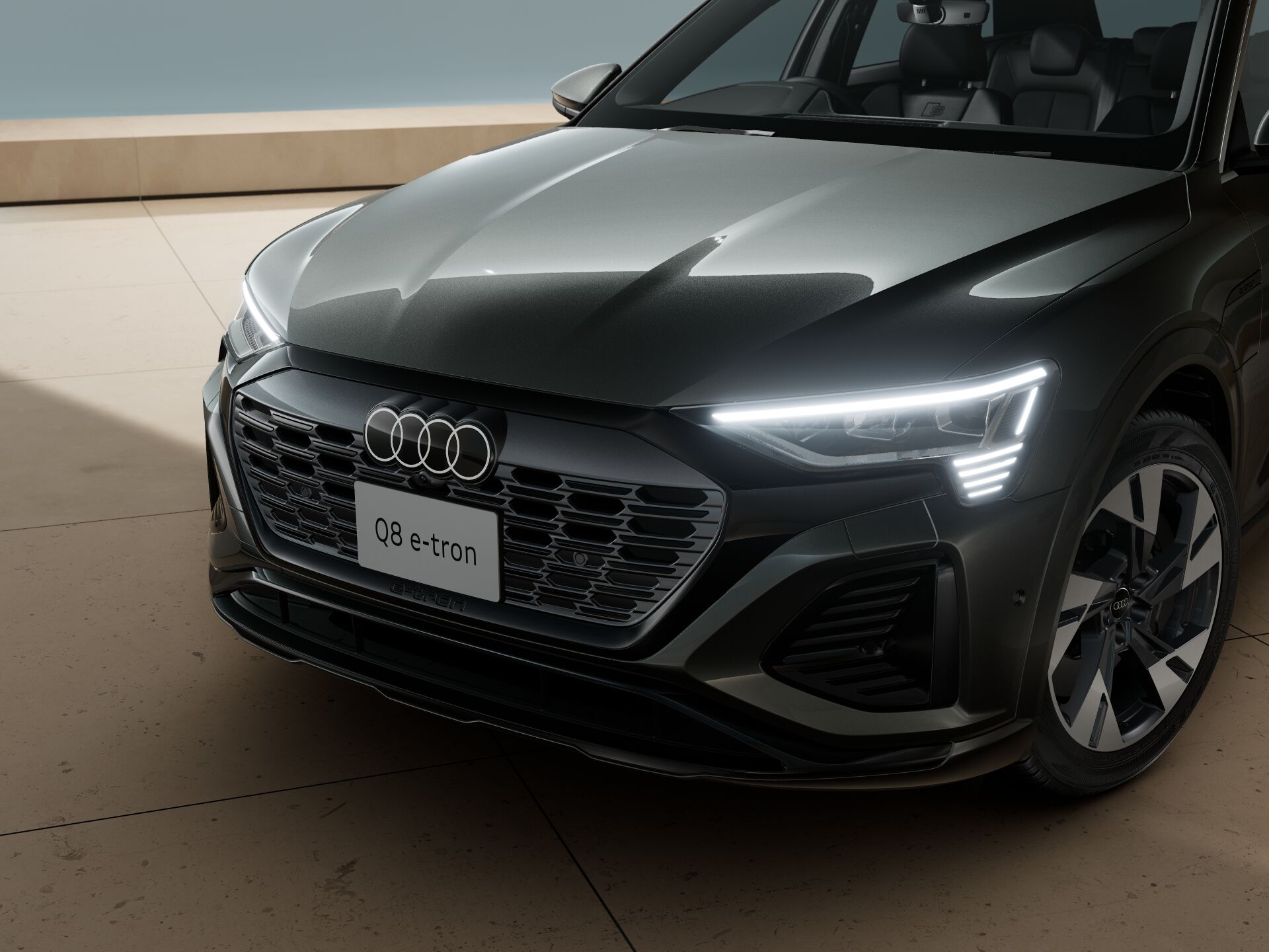 【美品 AUDI アウディ Q8 e-tron 純正 21インチ ブラック4本】 美品 AUDI アウディ Q8 e-tron 純正 21インチ ブラック4本】 アウディ