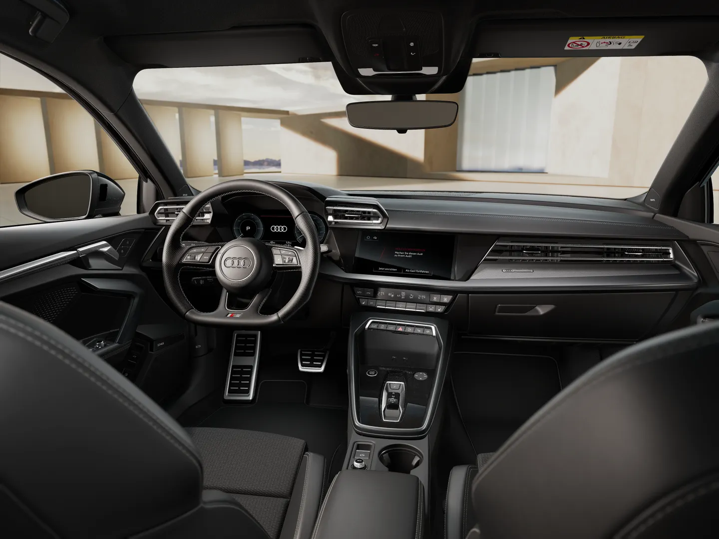 Zdjęcie&nbsp;Audi A3 Sportback TFSI e&nbsp;S line TFSI e 200 kW S tronic&nbsp;– Ujęcie: deska rozdzielcza