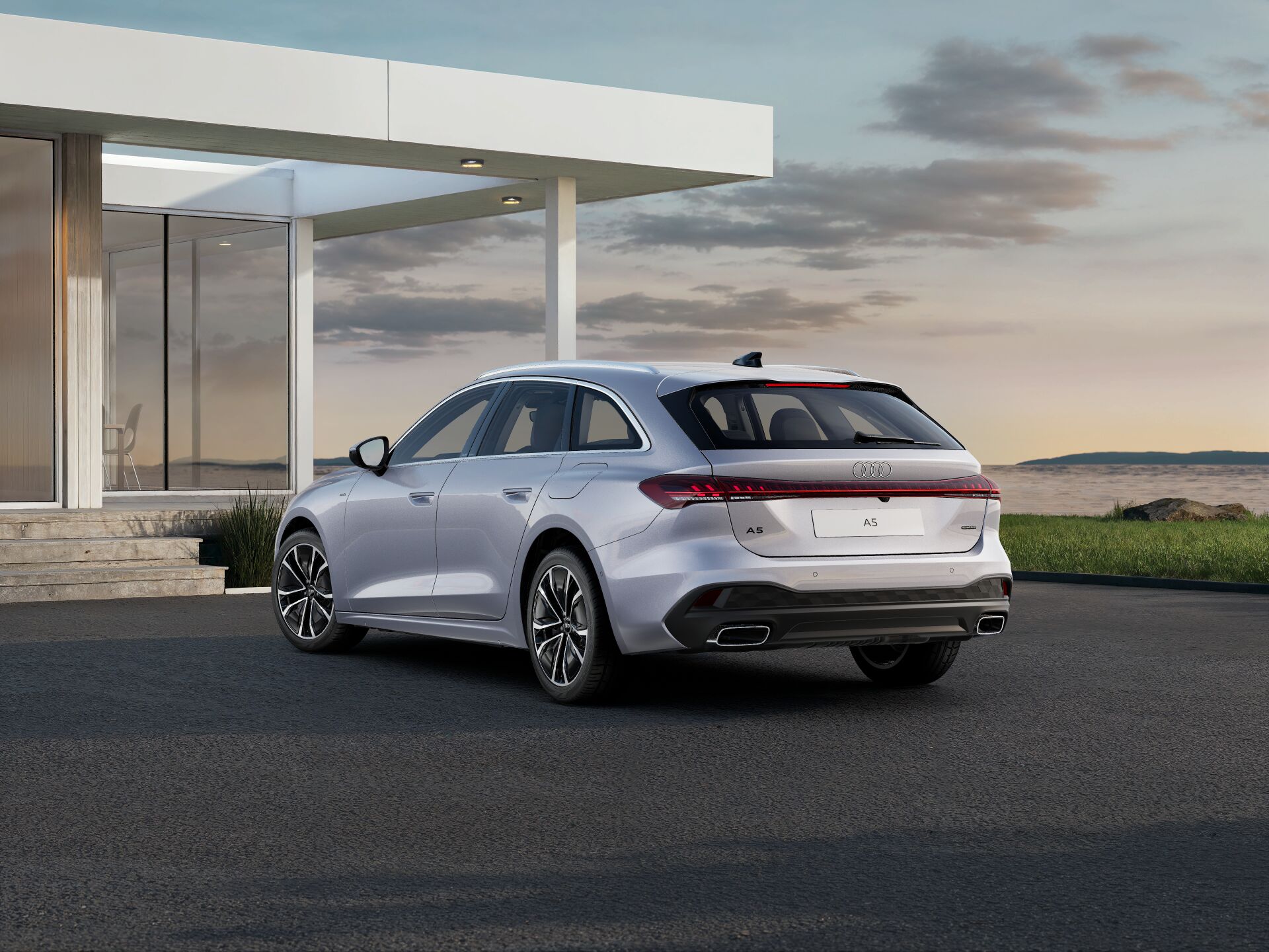 Nuova A5 Avant e-hybrid EXTERIOR-REAR-3-4