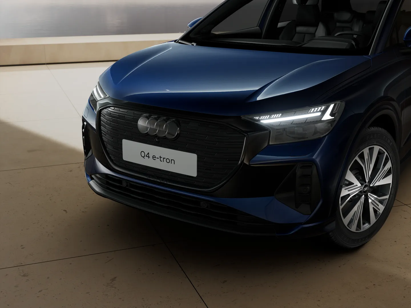 Bilde av Audi Q4 e-tron S line Pro e-tron quattro - Visning:&nbsp;frontlykter