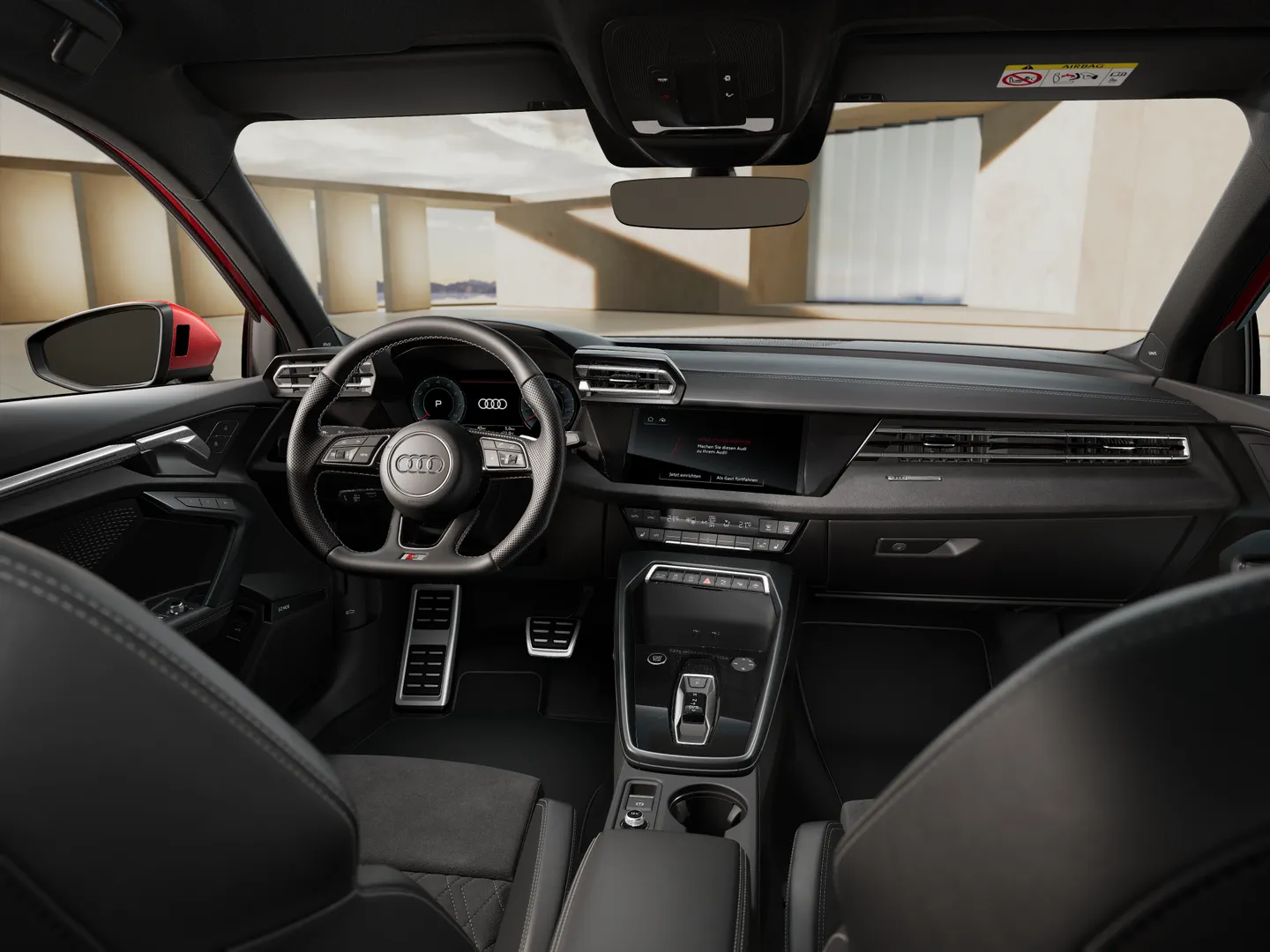 Zdjęcie&nbsp;Audi A3 Sportback&nbsp;S line TFSI 110 kW S tronic&nbsp;– Ujęcie: deska rozdzielcza