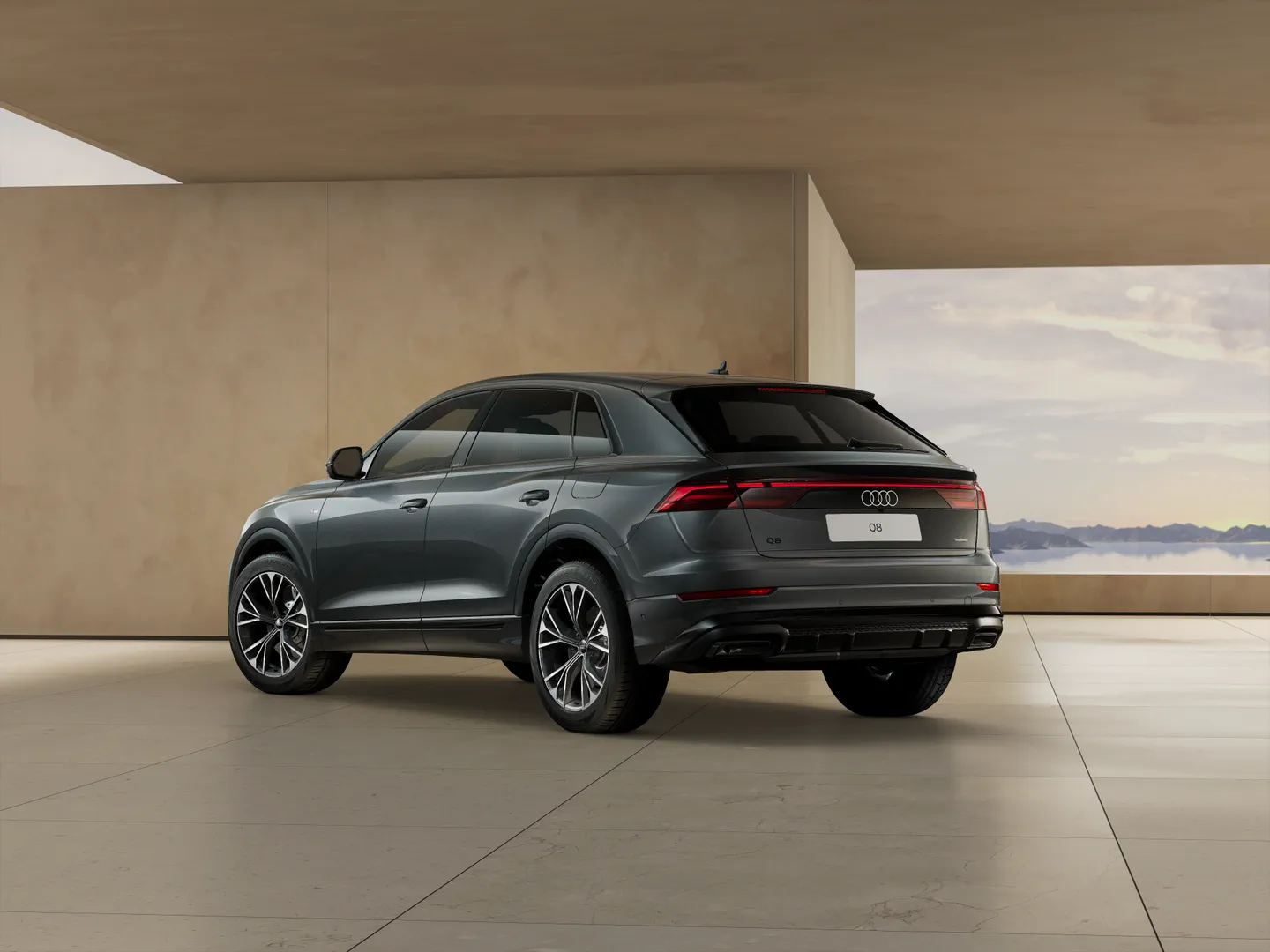 Zdjęcie&nbsp;Audi Q8 SUV TFSI e&nbsp;TFSI e quattro 290 kW tiptronic&nbsp;– Ujęcie: tył 3/4