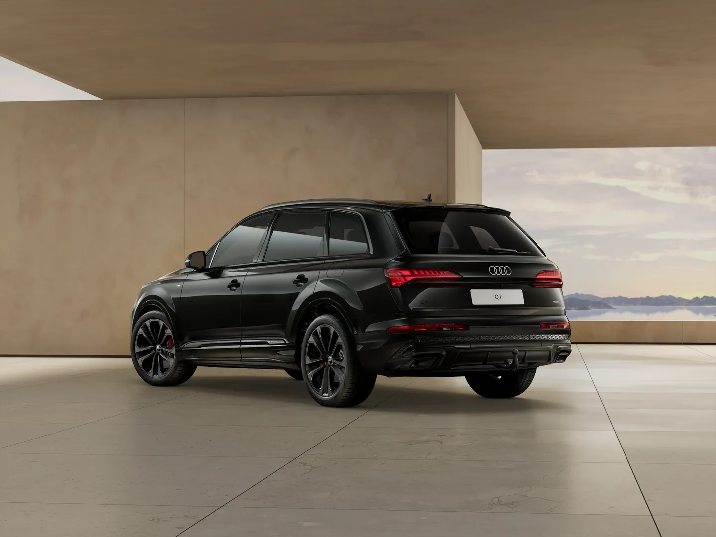 Zdjęcie&nbsp;Audi Q7 SUV TFSI e&nbsp;S line TFSI e quattro 360 kW tiptronic&nbsp;– Ujęcie: tył 3/4