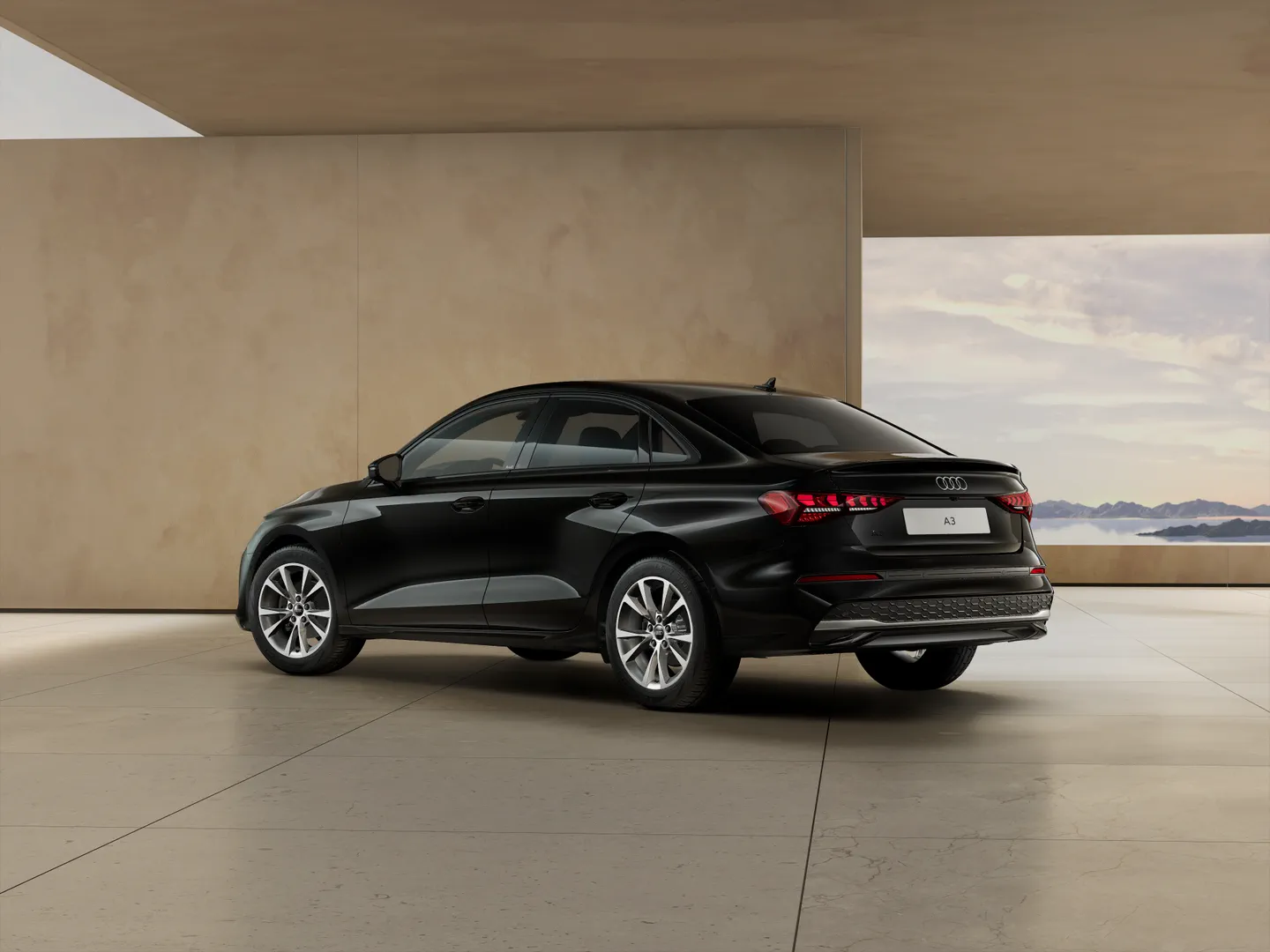 Zdjęcie&nbsp;Audi A3 Sedan&nbsp;TFSI 85 kW 6 biegów&nbsp;– Ujęcie: tył 3/4