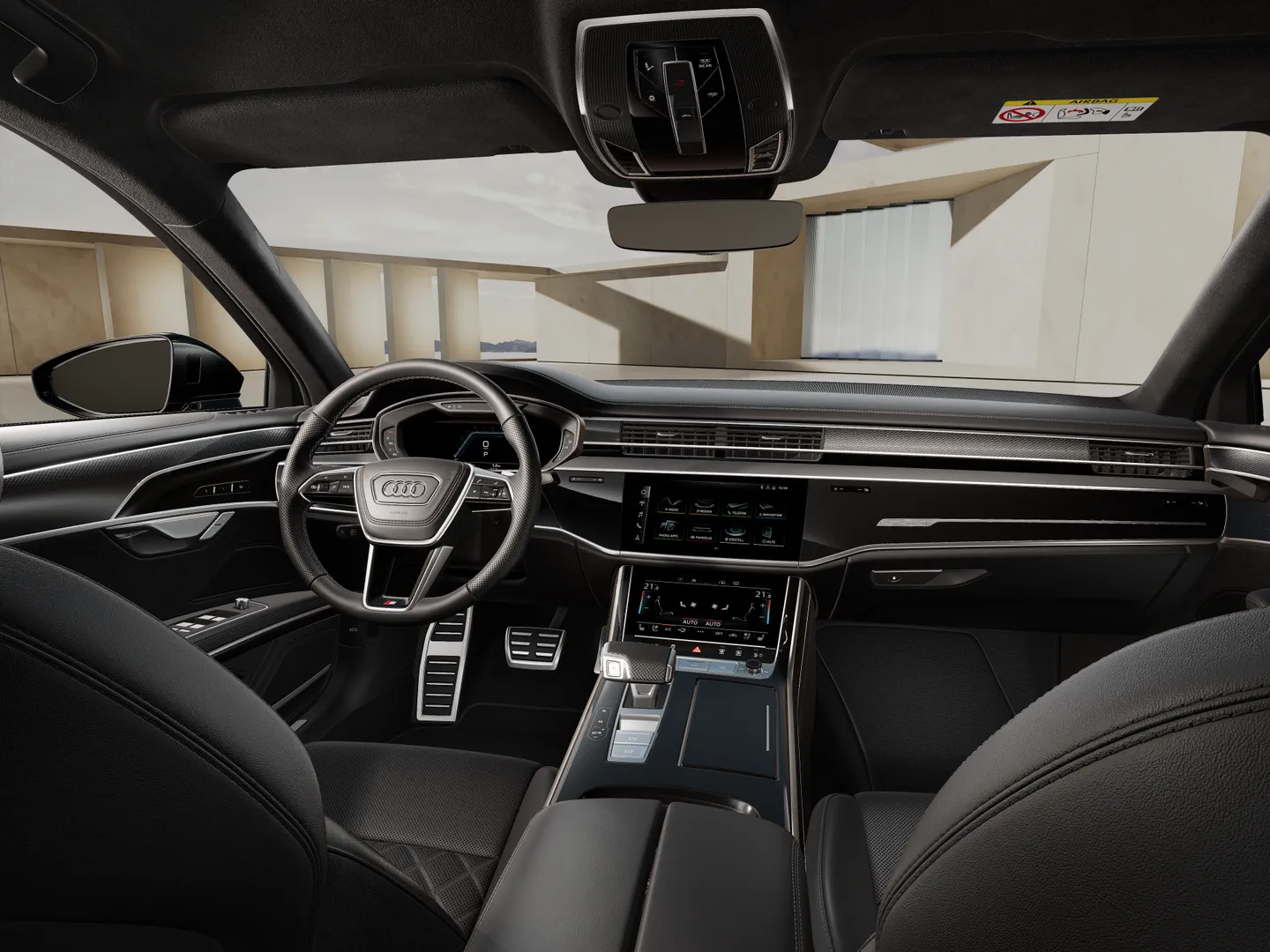 Zdjęcie&nbsp;Audi S8&nbsp;S8 TFSI 420(571) kW(KM) tiptronic&nbsp;– Ujęcie: deska rozdzielcza