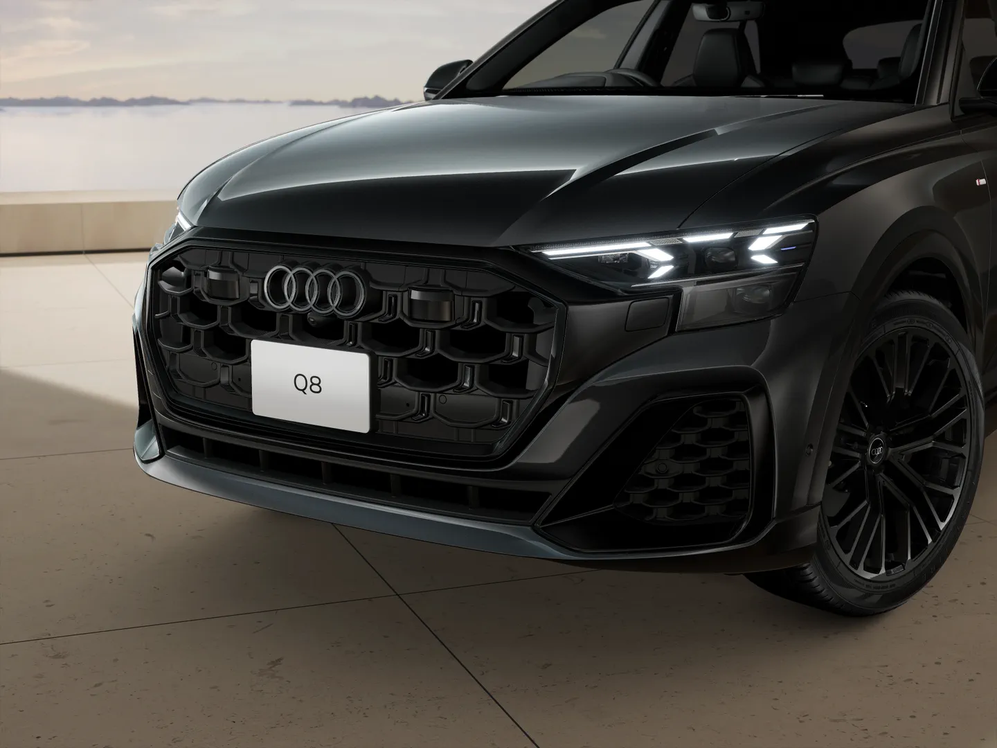 Audi Q8 SUV 55 TFSI quattro S line 250 kW (340 PS) tiptronic ヘッドライト