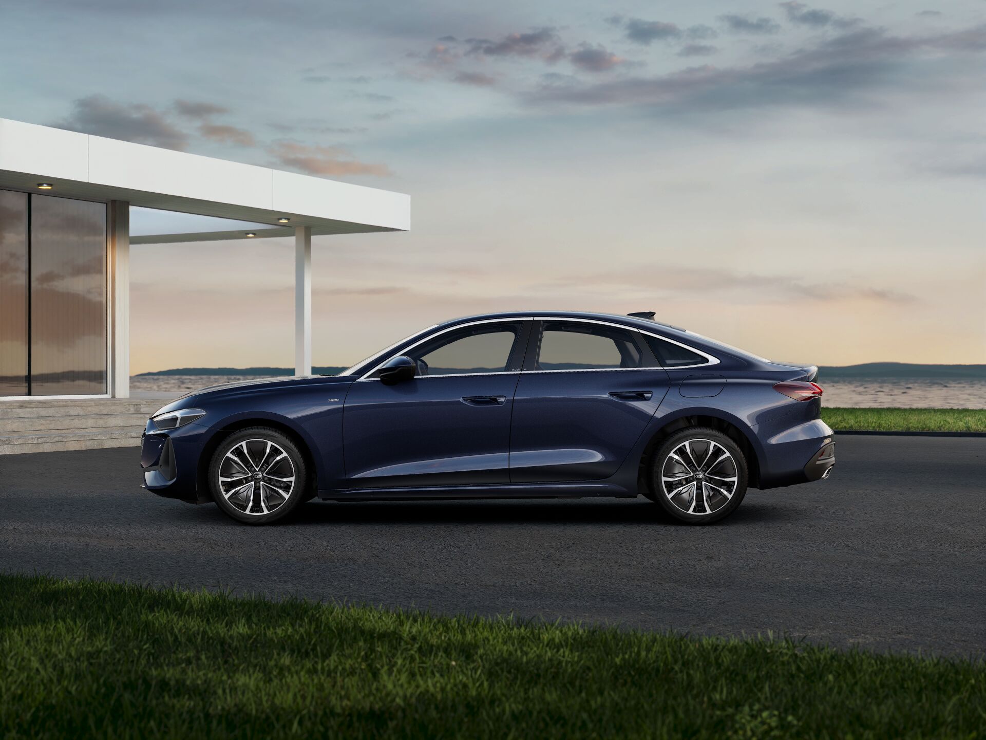 A5 Saloon e-hybrid EXTERIOR-PARALLEL-SIDE