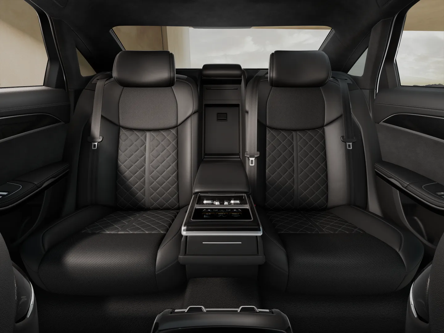 Zdjęcie&nbsp;Audi A8 TFSI e&nbsp;60 TFSI e quattro 340(462) kW(KM) tiptronic&nbsp;– Ujęcie: tylne fotele