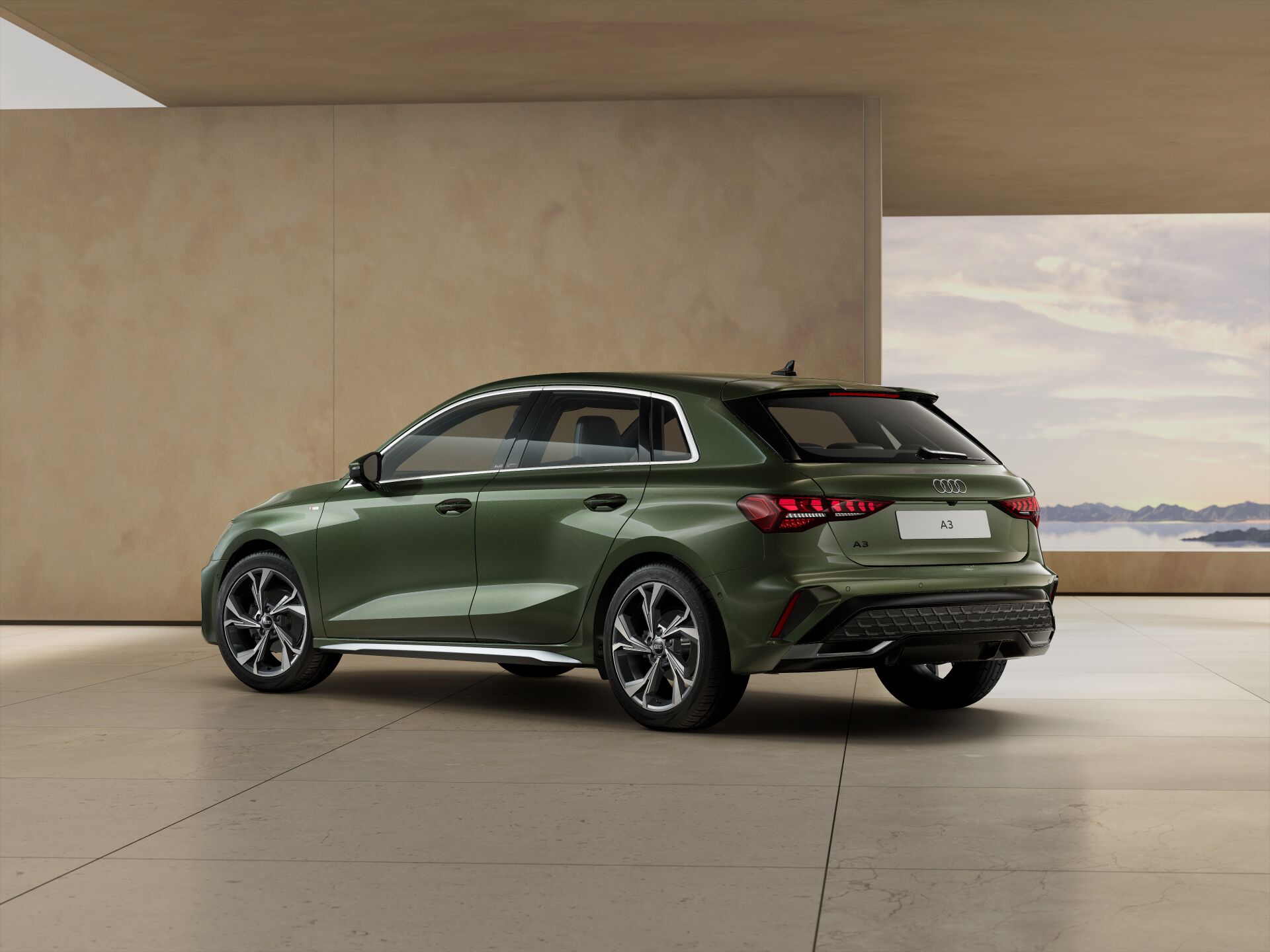 A3 Sportback EXTERIOR-REAR-3-4