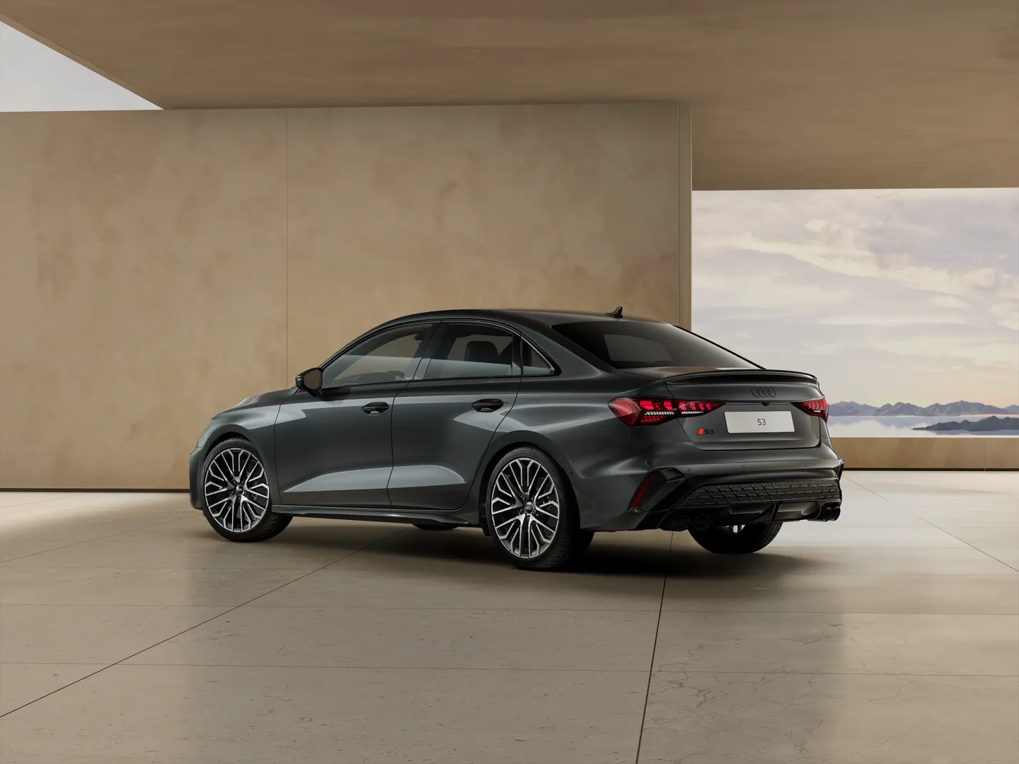 Zdjęcie&nbsp;Audi S3 Sedan&nbsp;S3 Saloon TFSI 245 kW S tronic&nbsp;– Ujęcie: tył 3/4