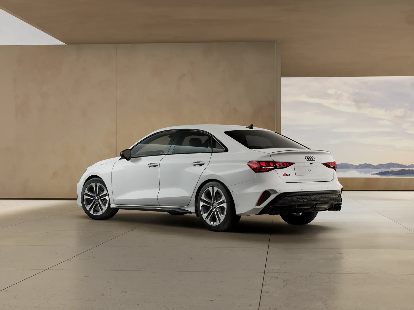 Zdjęcie&nbsp;Audi S3 Sedan&nbsp;S3 Saloon TFSI 245 kW S tronic&nbsp;– Ujęcie: tył 3/4