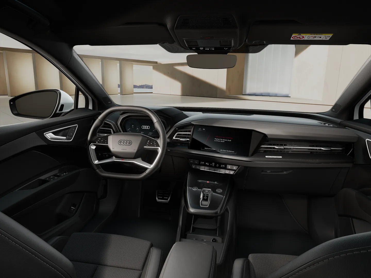 Bilde av Audi Q4 e-tron S line Pro 55 e-tron quattro 250,00 kW - Visning:&nbsp;instrumentpanel