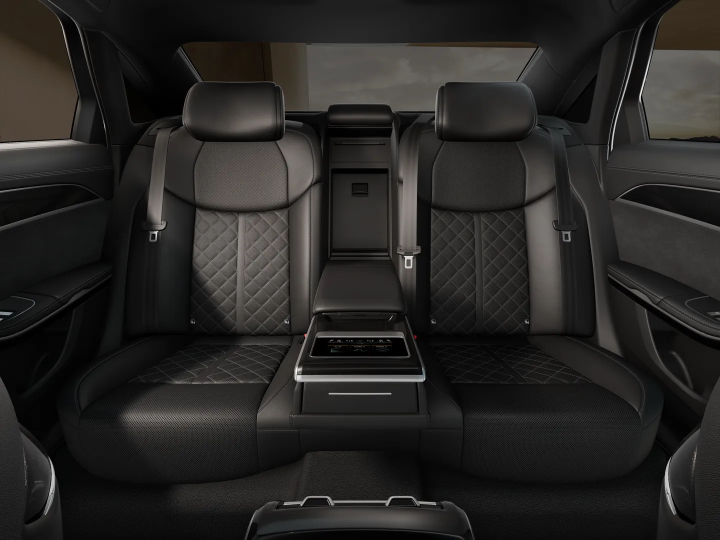 Zdjęcie&nbsp;Audi A8 TFSI e&nbsp;60 TFSI e quattro 340(462) kW(KM) tiptronic&nbsp;– Ujęcie: tylne fotele