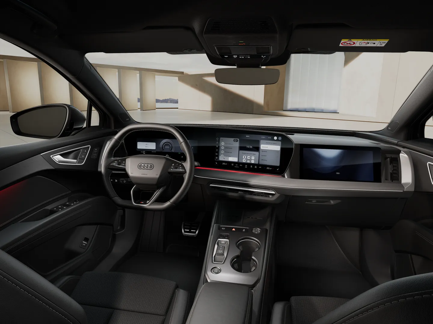 Audi Q4 SUV e-tron e-tron quattro 220 kW in Dashboard Ansicht