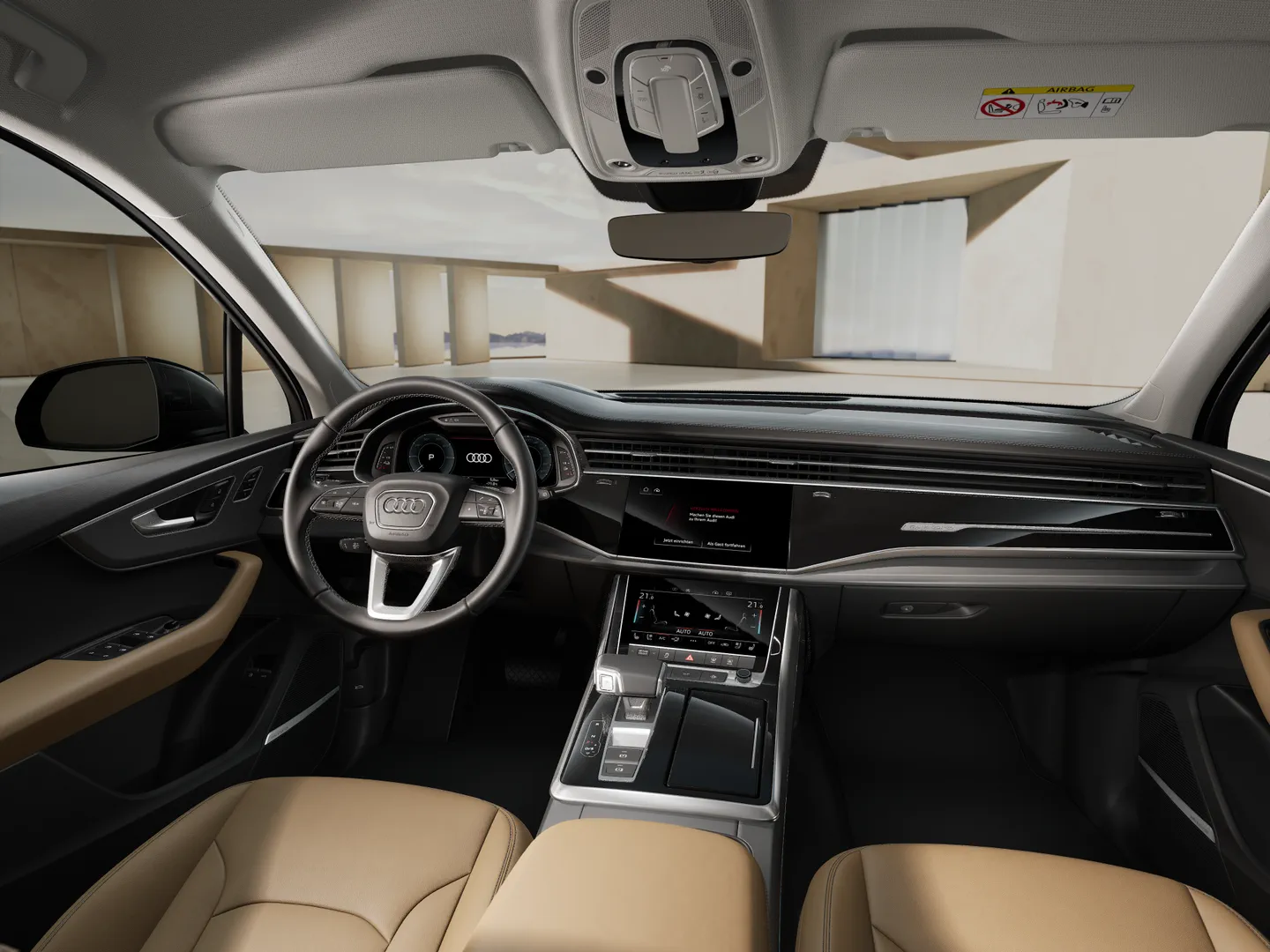Zdjęcie&nbsp;Audi Q7 SUV TFSI e&nbsp;TFSI e quattro 290 kW tiptronic&nbsp;– Ujęcie: deska rozdzielcza
