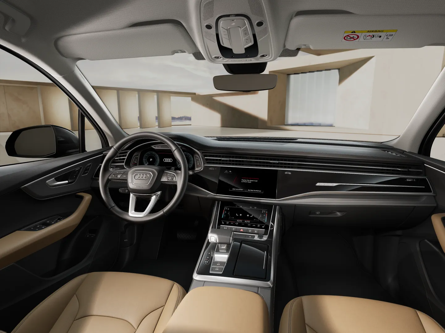 Zdjęcie&nbsp;Audi Q7 SUV TFSI e&nbsp;TFSI e quattro 290 kW tiptronic&nbsp;– Ujęcie: deska rozdzielcza