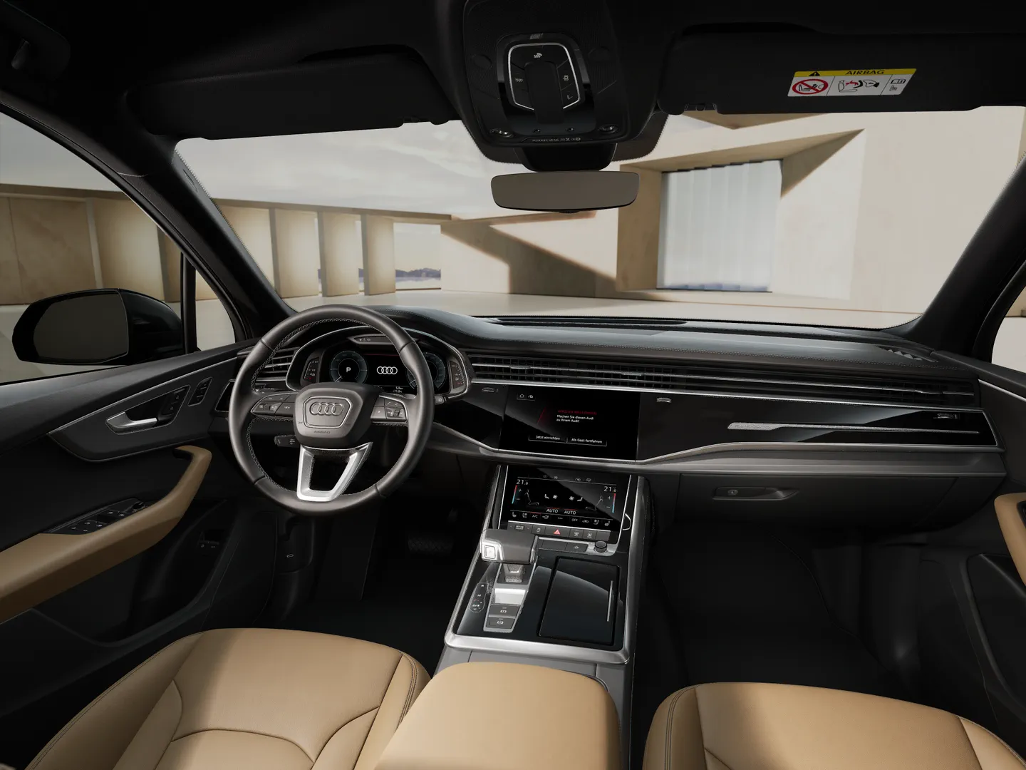 Zdjęcie&nbsp;Audi Q7 SUV TFSI e&nbsp;S line TFSI e quattro 290 kW tiptronic&nbsp;– Ujęcie: deska rozdzielcza