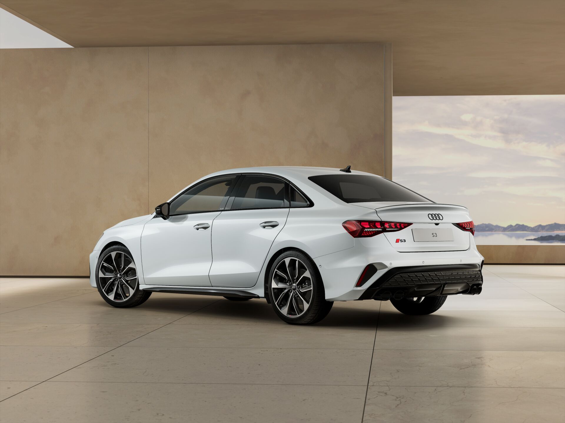 S3 Saloon EXTERIOR-REAR-3-4