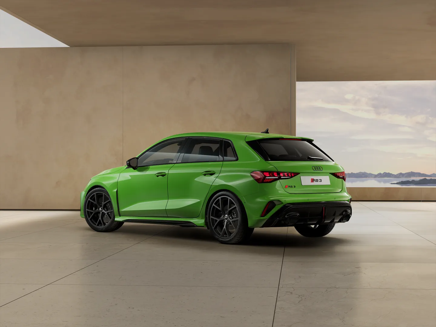 Zdjęcie&nbsp;Audi RS 3 Sportback&nbsp;RS 3 Sportback 294 kW S tronic&nbsp;– Ujęcie: tył 3/4