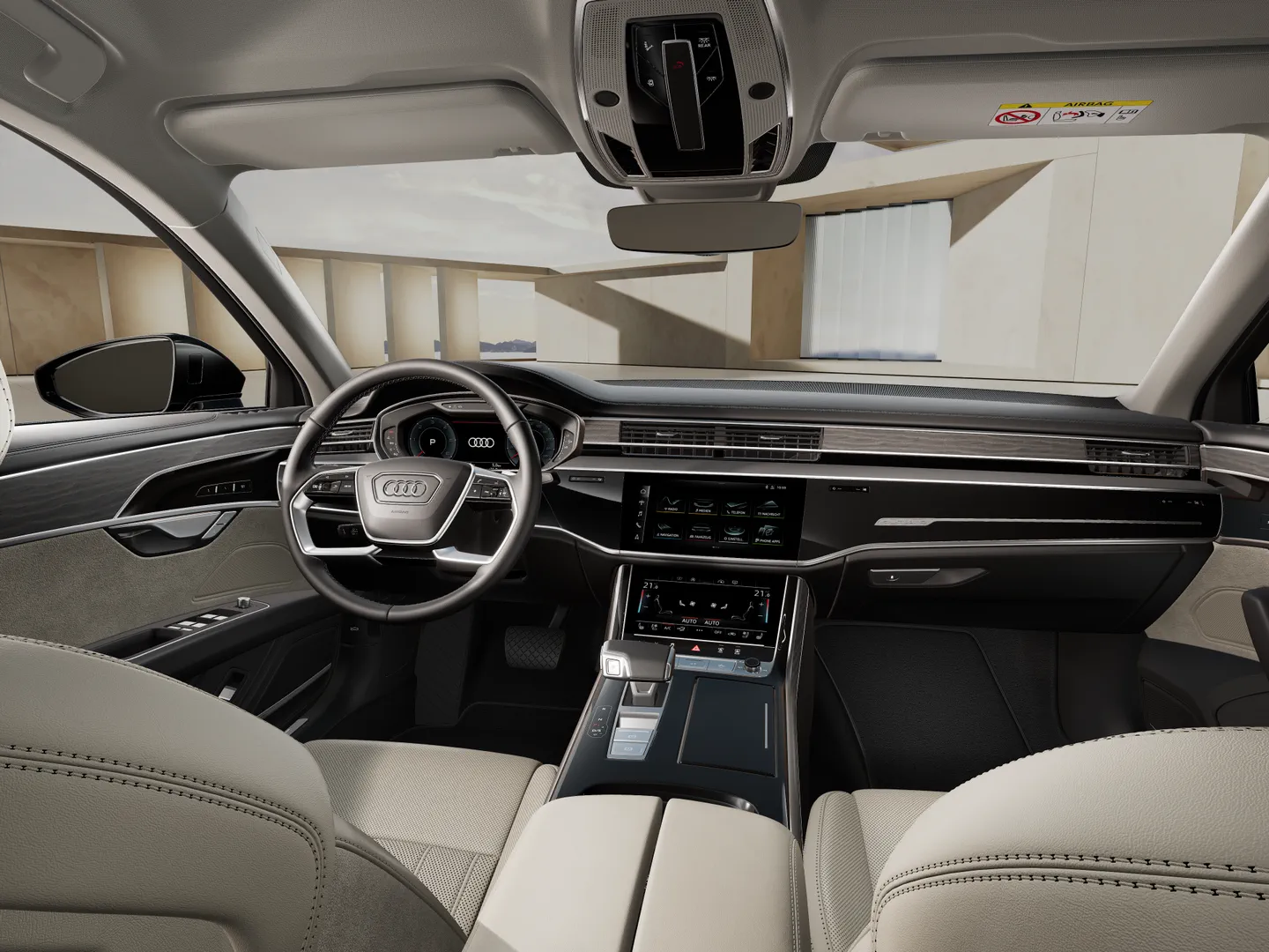 Zdjęcie Audi A8 50 TDI quattro 210(286) kW(KM) tiptronic – Ujęcie: deska rozdzielcza