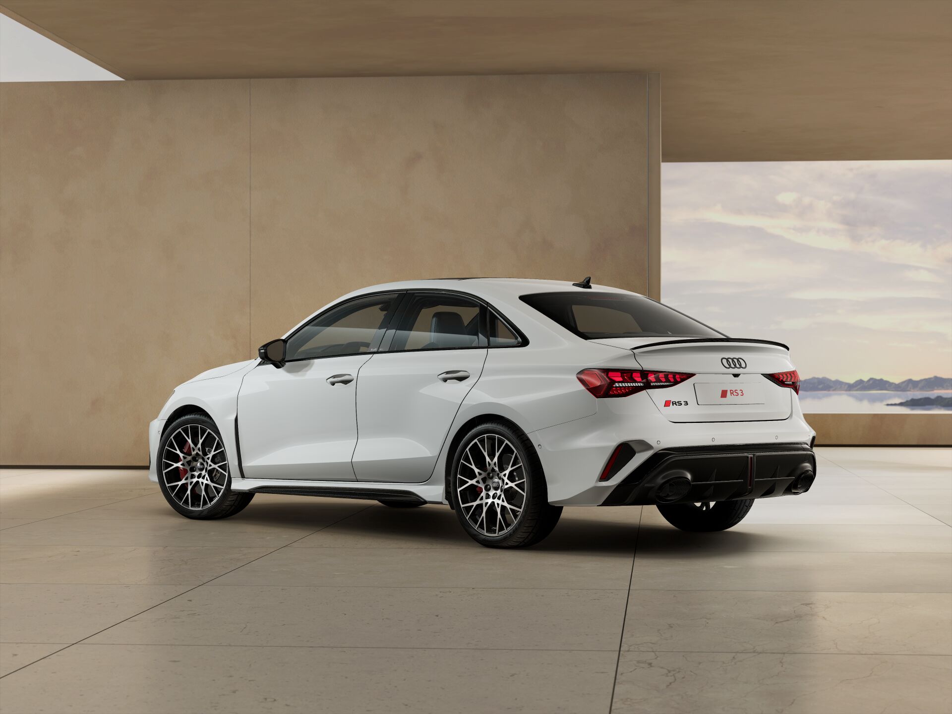 RS 3 Sedan EXTERIOR-REAR-3-4