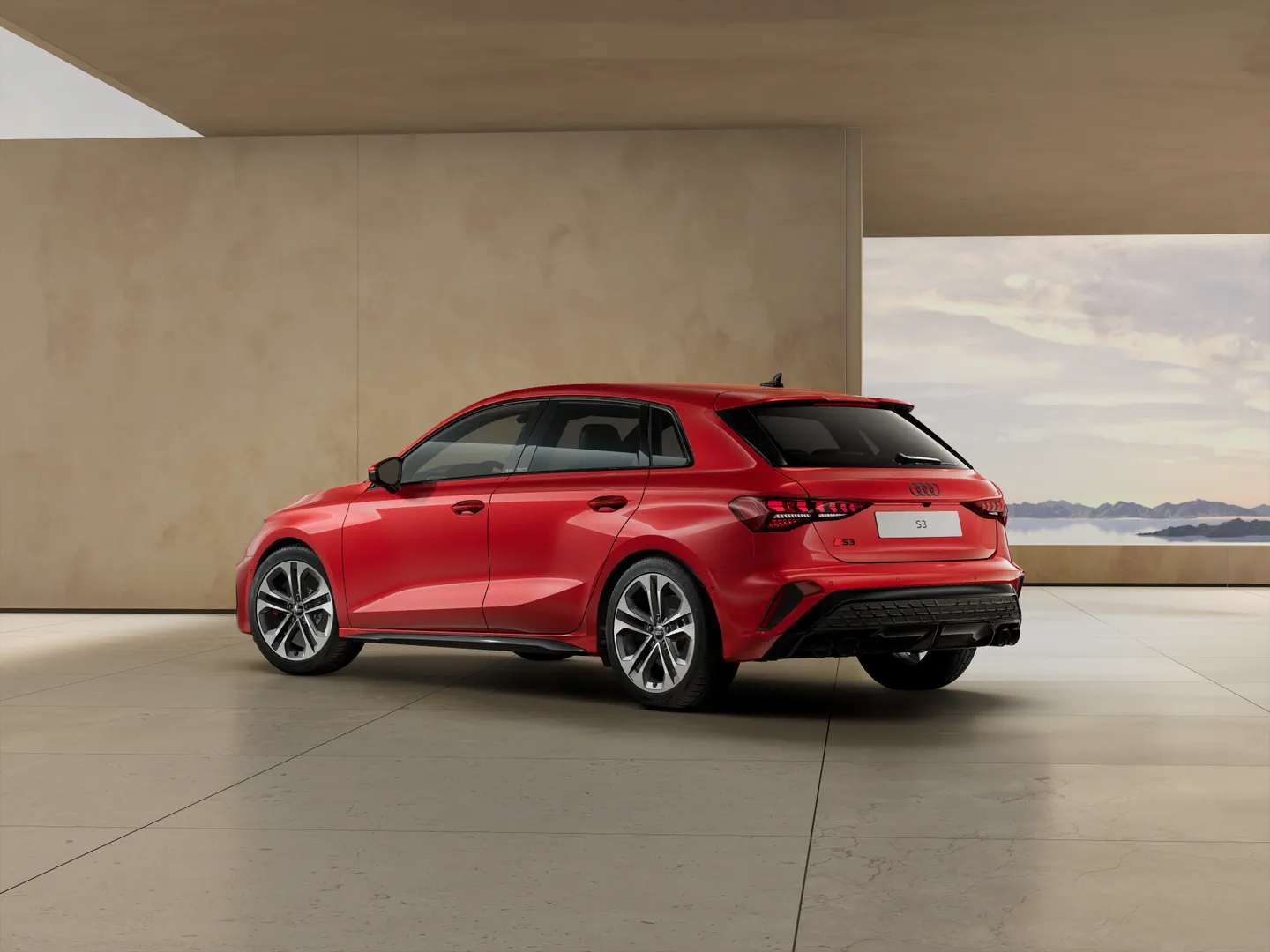 Zdjęcie&nbsp;Audi S3 Sportback&nbsp;S3 Sportback TFSI 245 kW S tronic&nbsp;– Ujęcie: tył 3/4