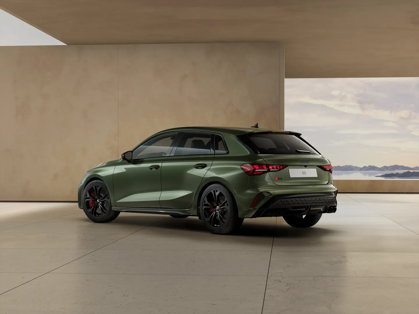 Zdjęcie&nbsp;Audi S3 Sportback&nbsp;S3 Sportback TFSI 245 kW S tronic&nbsp;– Ujęcie: tył 3/4