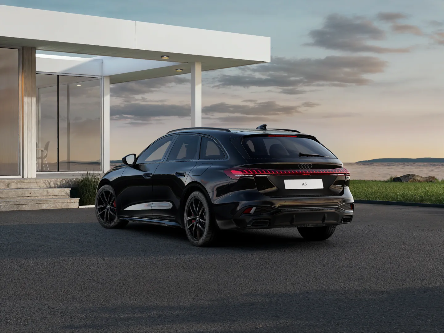 Zdjęcie Audi A5 Avant e-hybrid e-hybrid quattro 270 kW S tronic – Ujęcie: tył 3/4