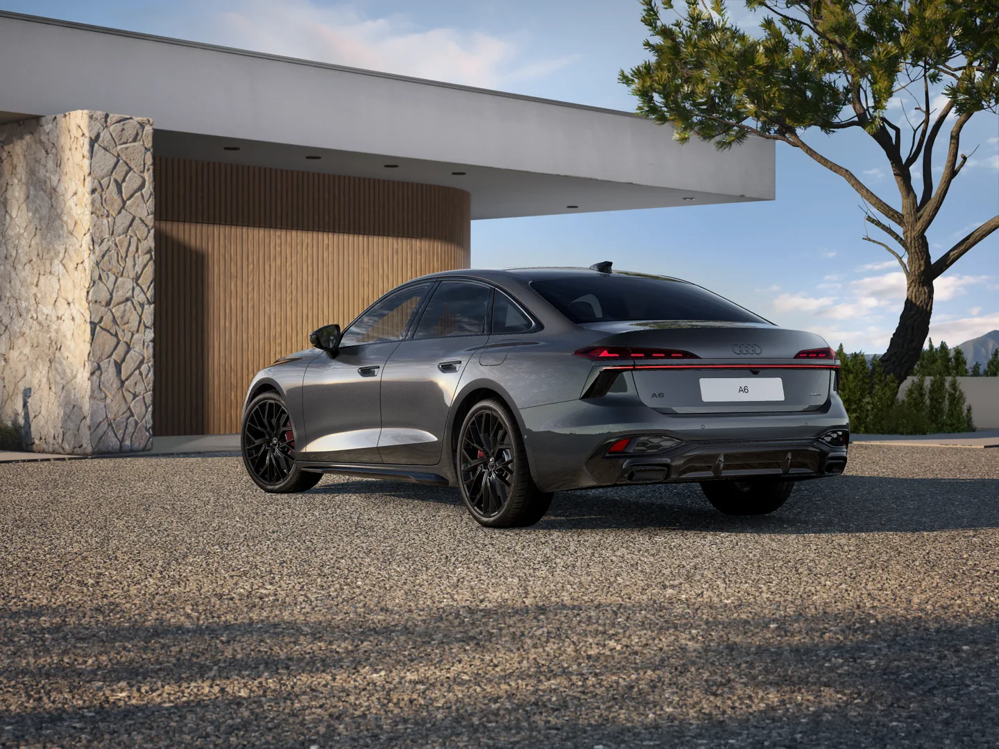 Immagine di Audi A6 Berlina e-hybrid Edition one Grigio Daytona e-hybrid quattro 270 kWS tronic - Vista: Vista 3/4 posteriore
